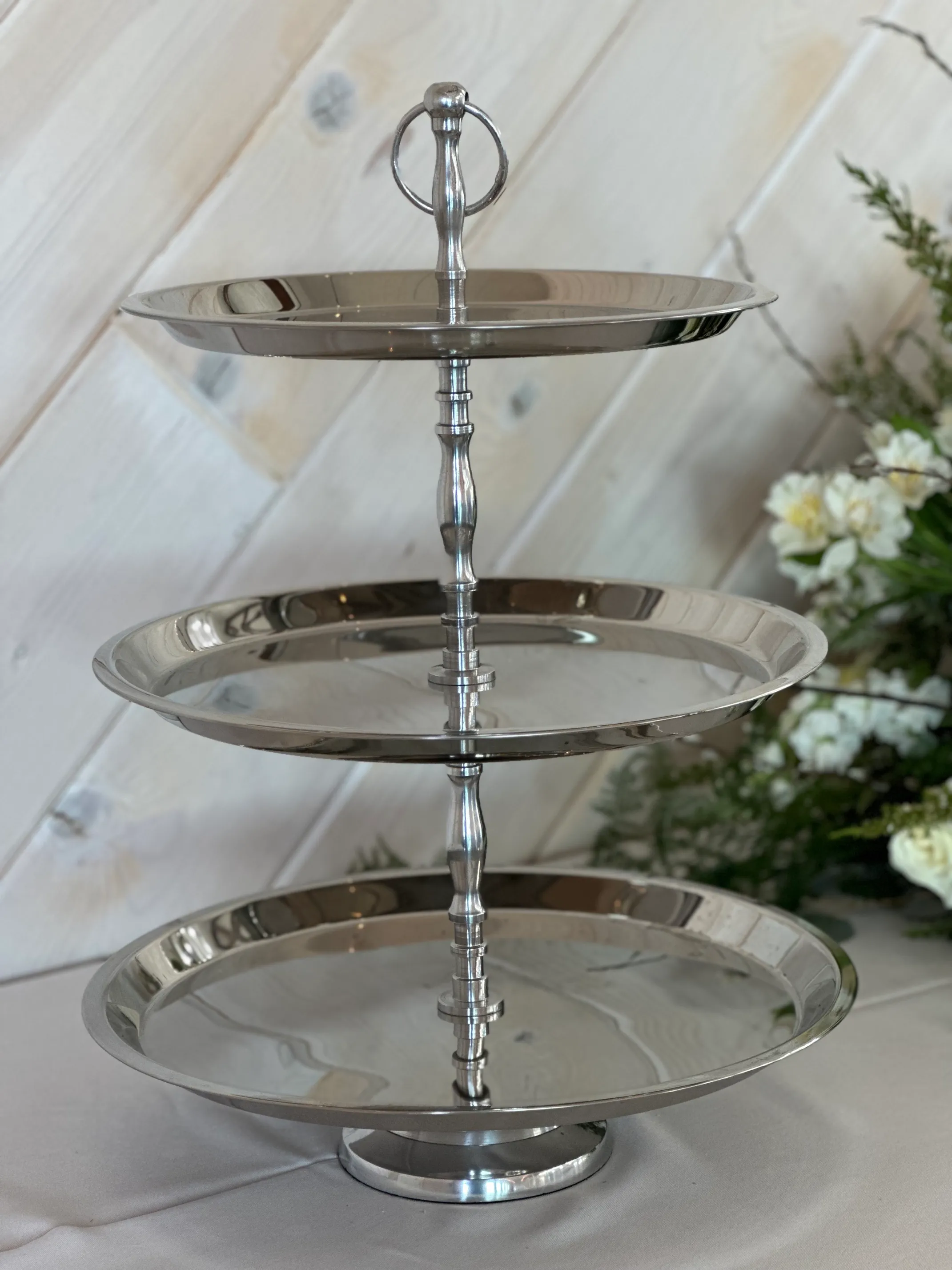 Silver Tiered Tray