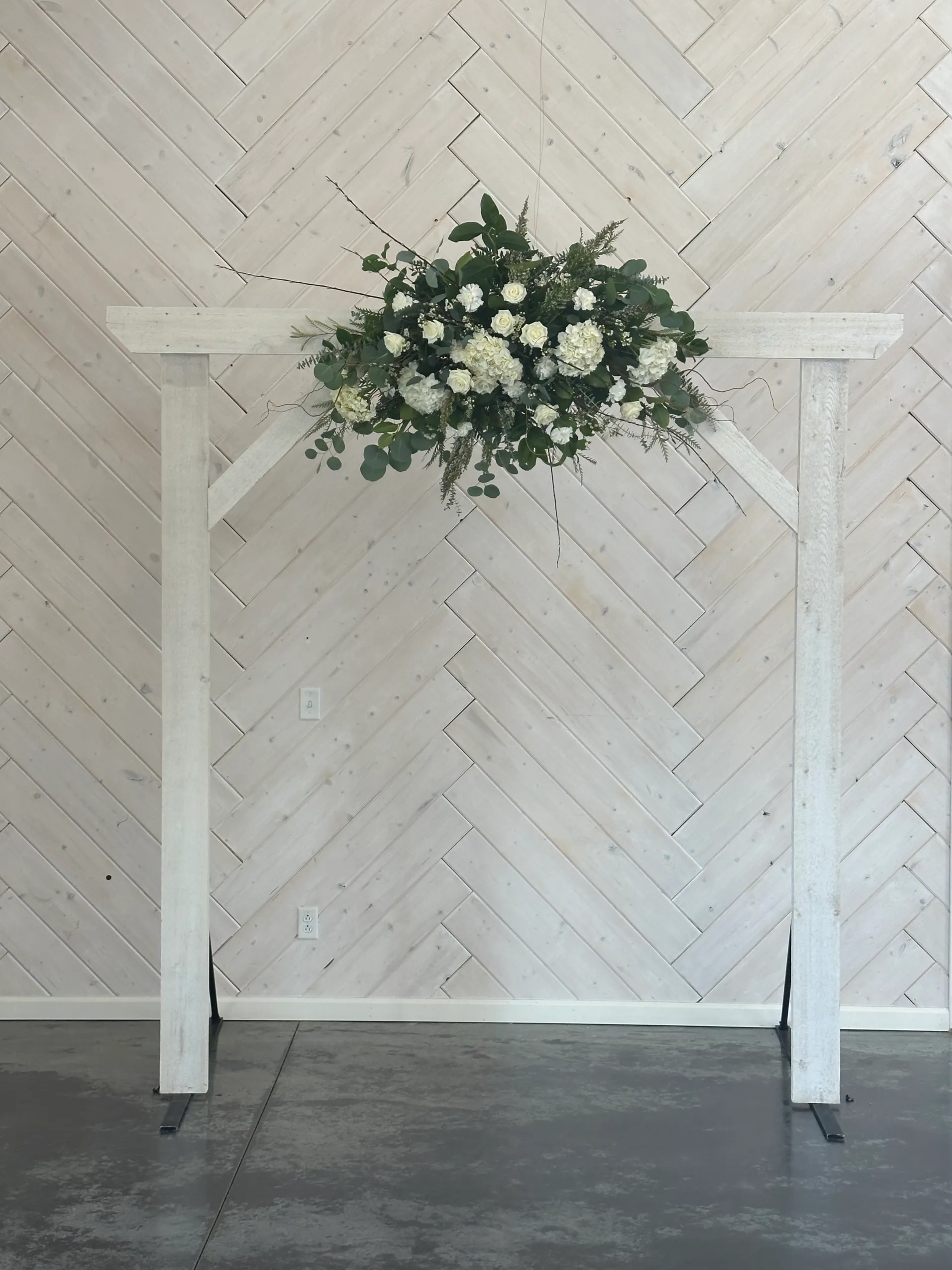 White Traditional Arbor
