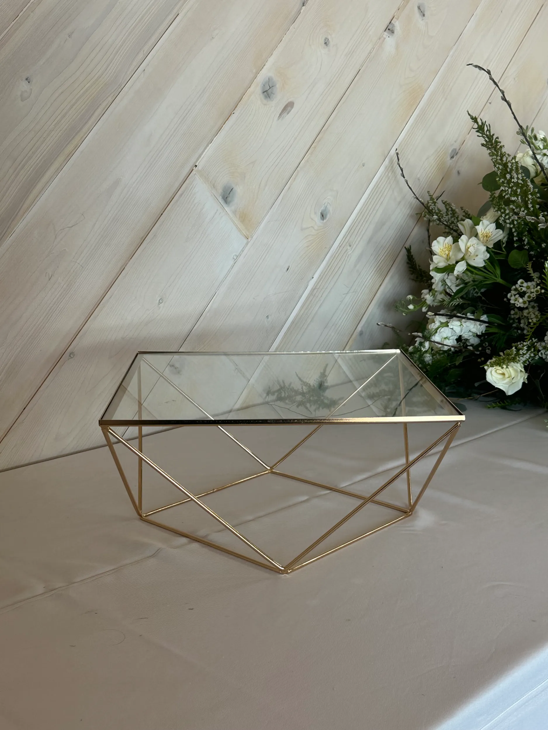 Gold Geometric Riser (Small)