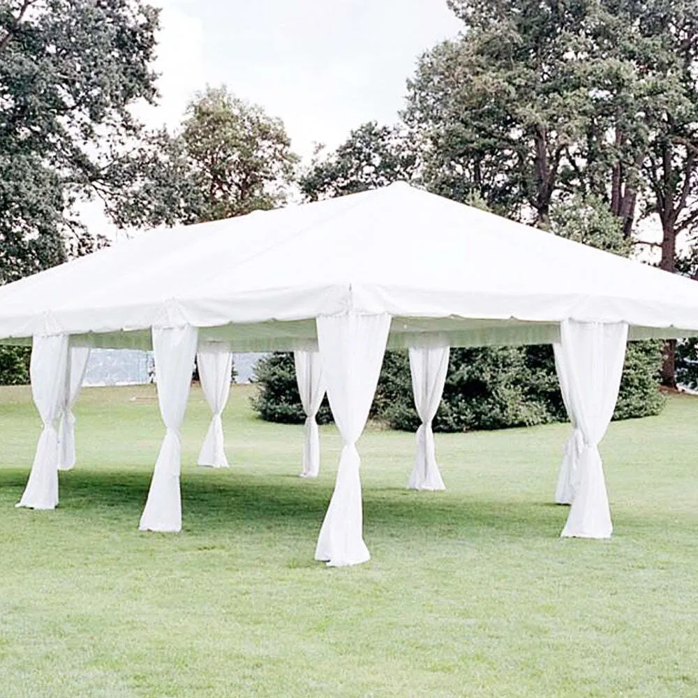 Linen Drapes for Tent Legs