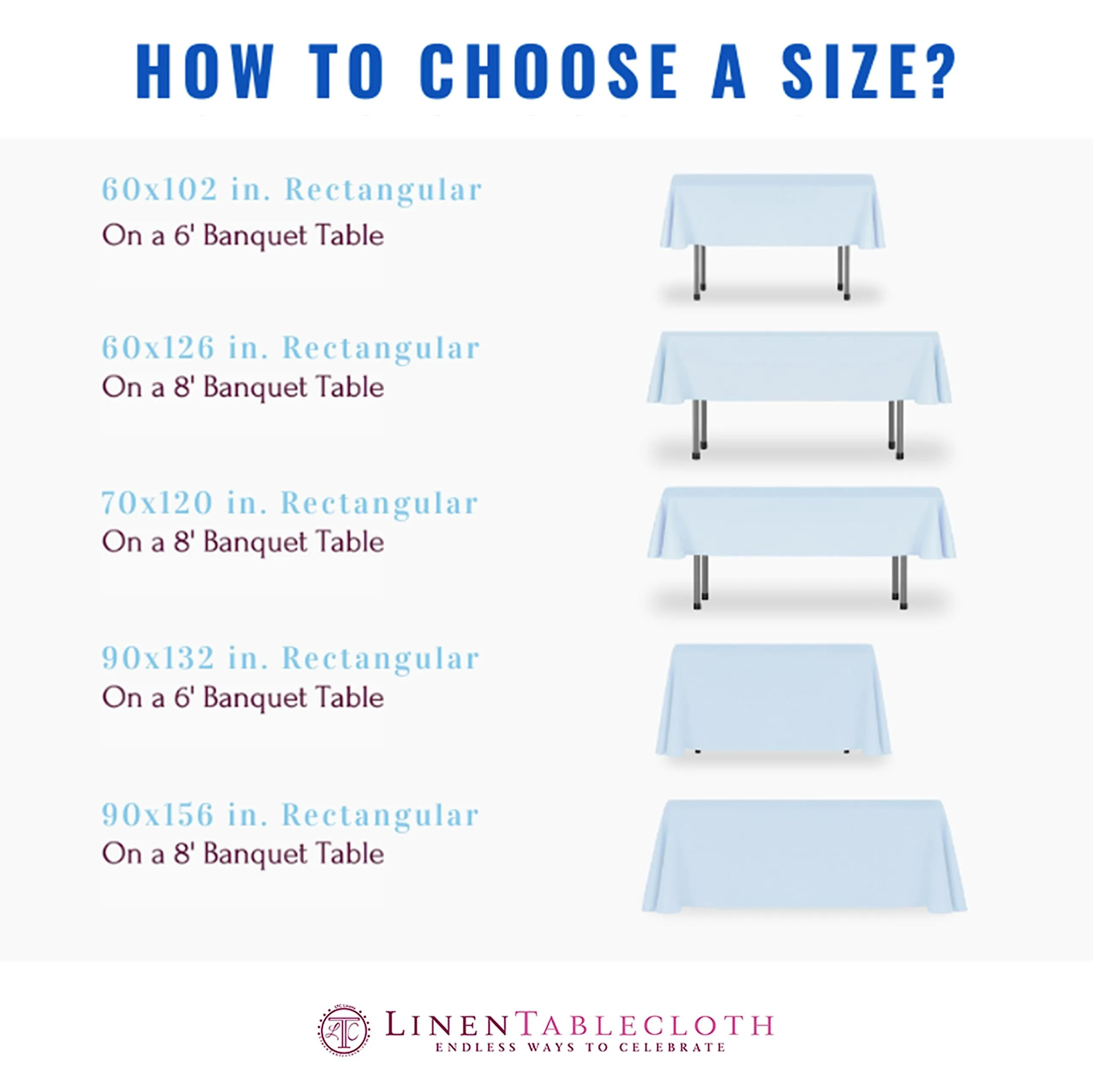 White Linen 8 Foot Tablecloth (90 x 156") Floorlength