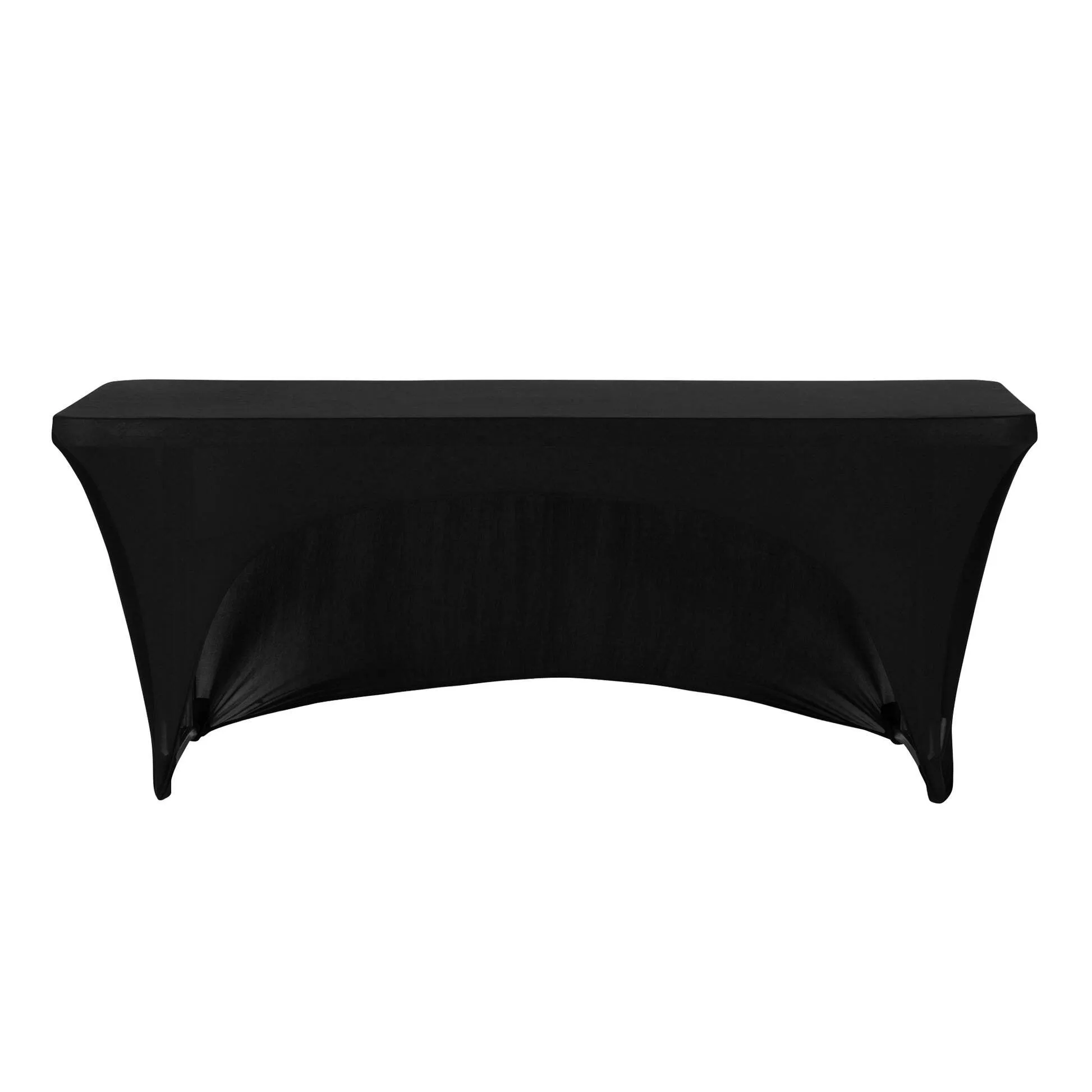 6 Foot Table Black Spandex 