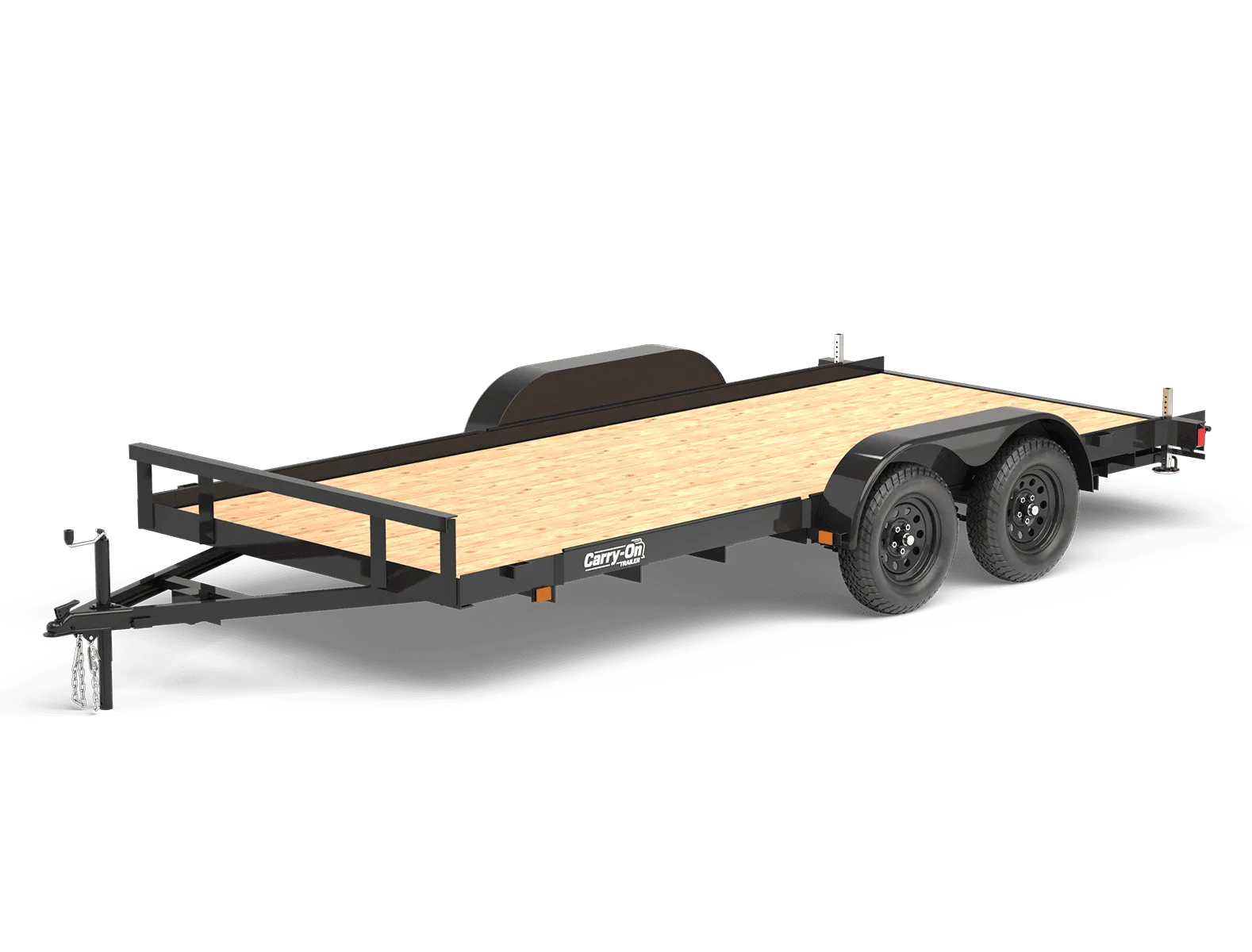 BIGB 7x16 7K CAR HAULER WITH 12K WINCH