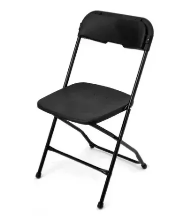 CLASSIC BLACK FOLDING CHAIR 