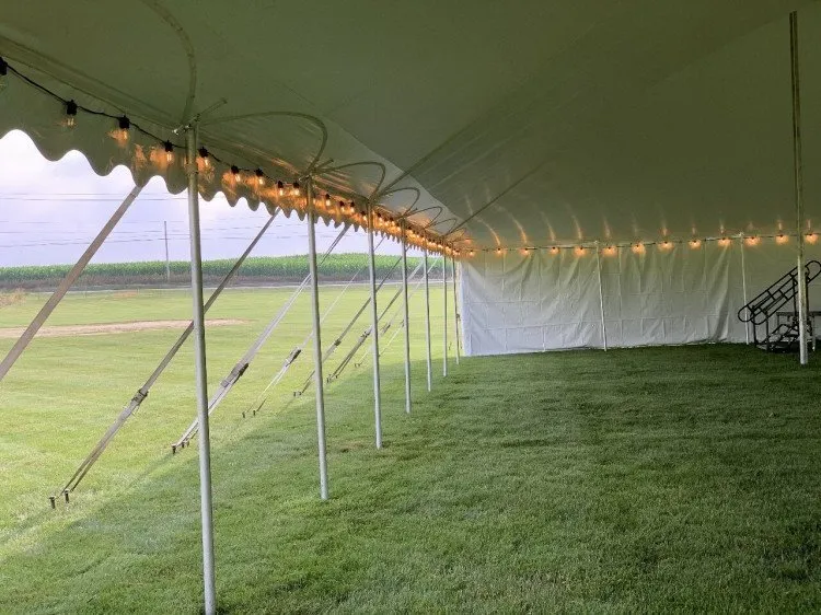 Tent Lights for 20 x 20 High Peak Tent 