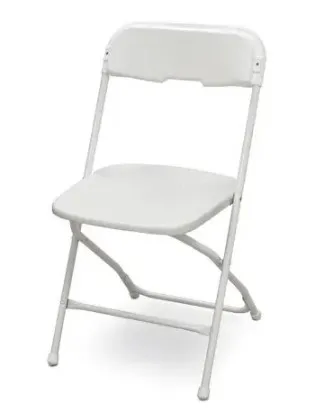 WHITE CLASSIC FOLDING CHAIR
