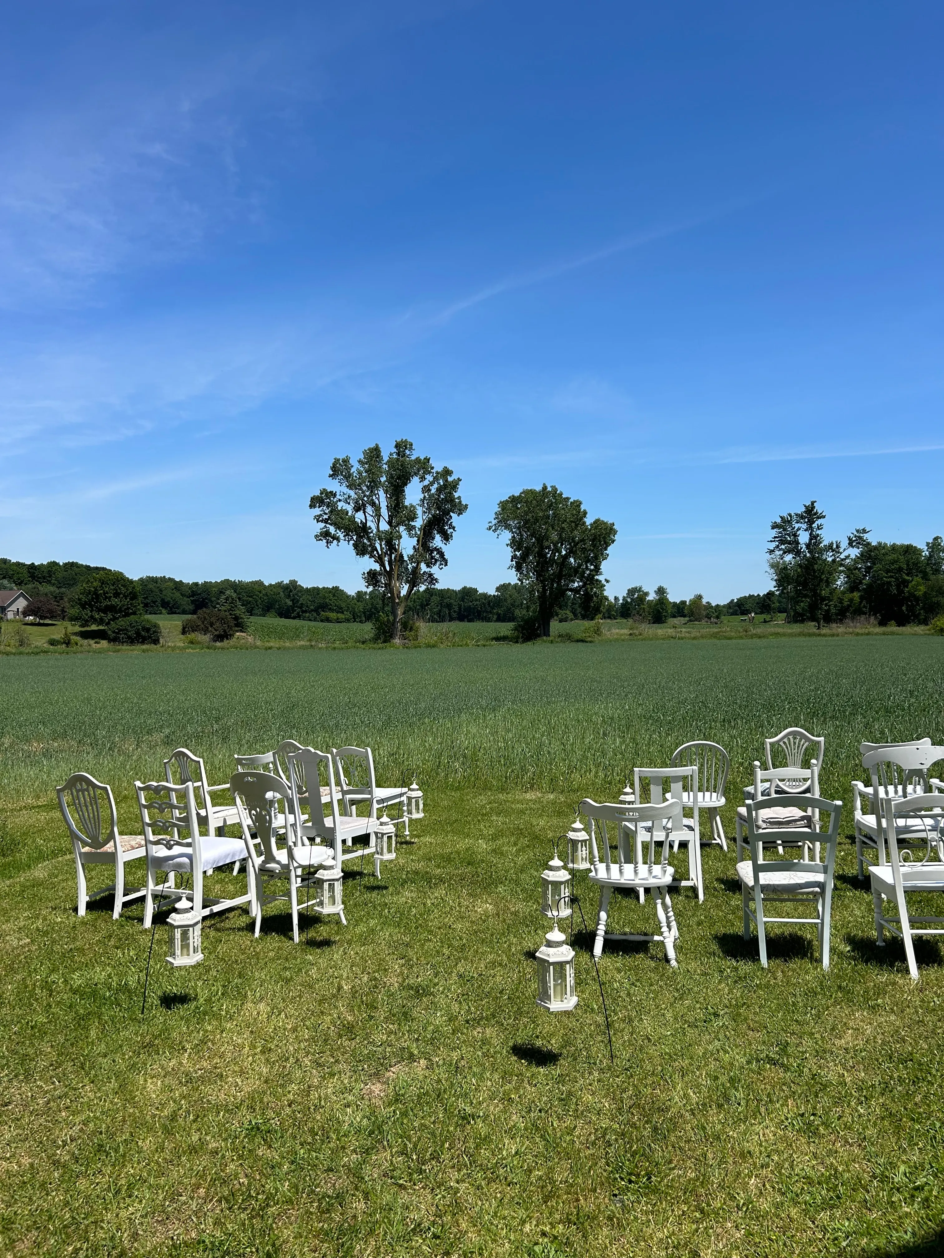 White Wooden Chairs