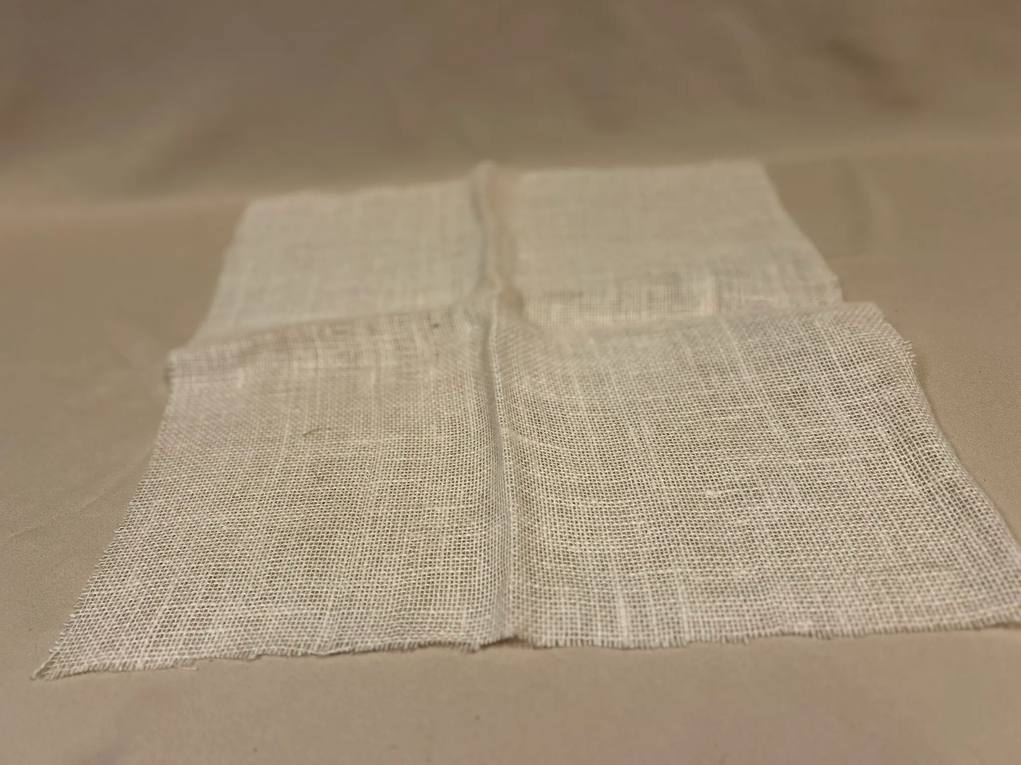 Light Burlap Squares