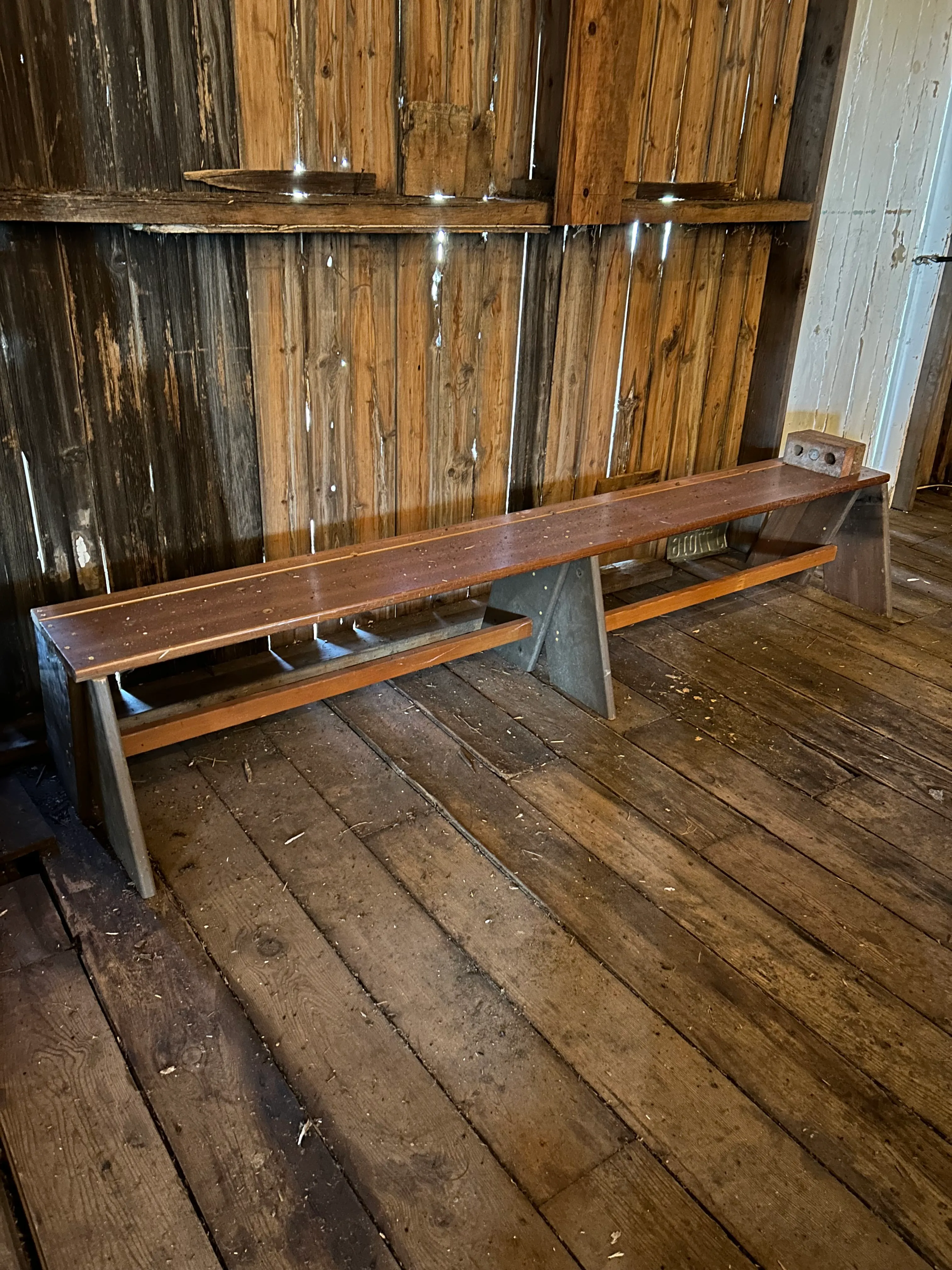 Wooden Bench - 6 seater