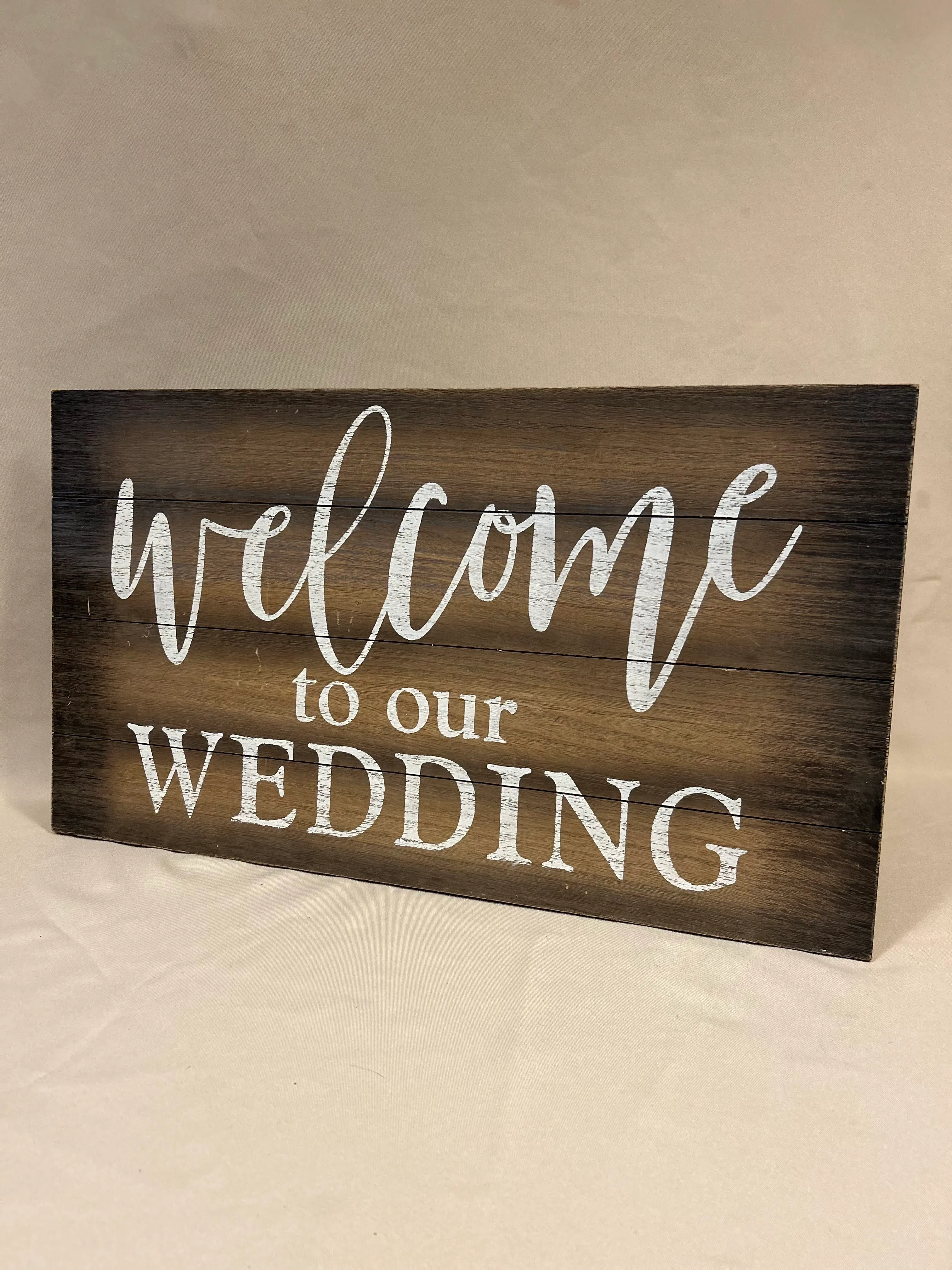 Welcome to our wedding sign