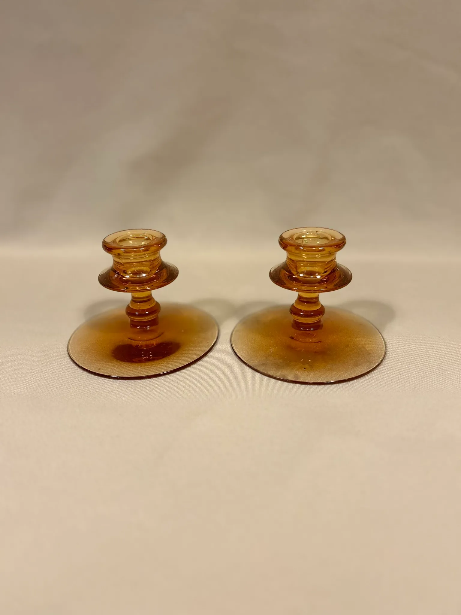 Orange Candlestick Pair