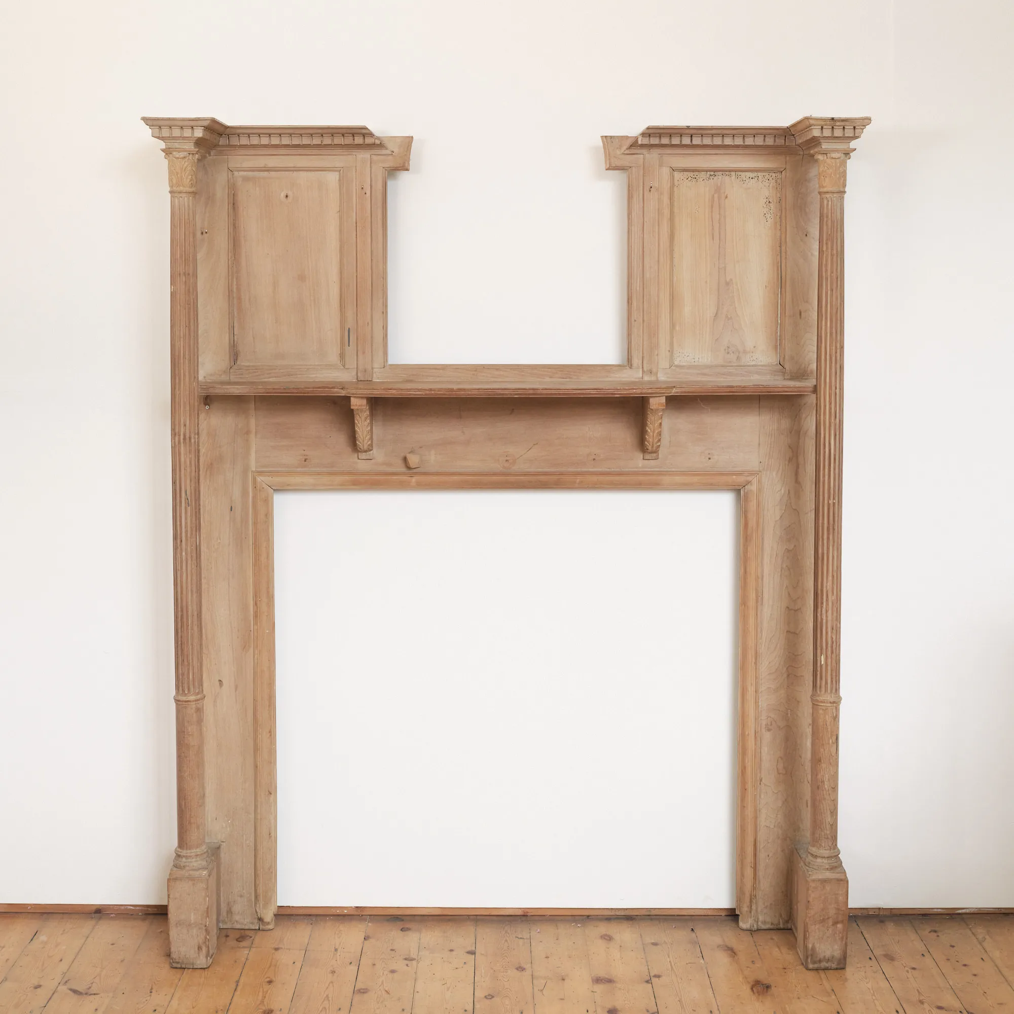 Vintage oak fireplace surround