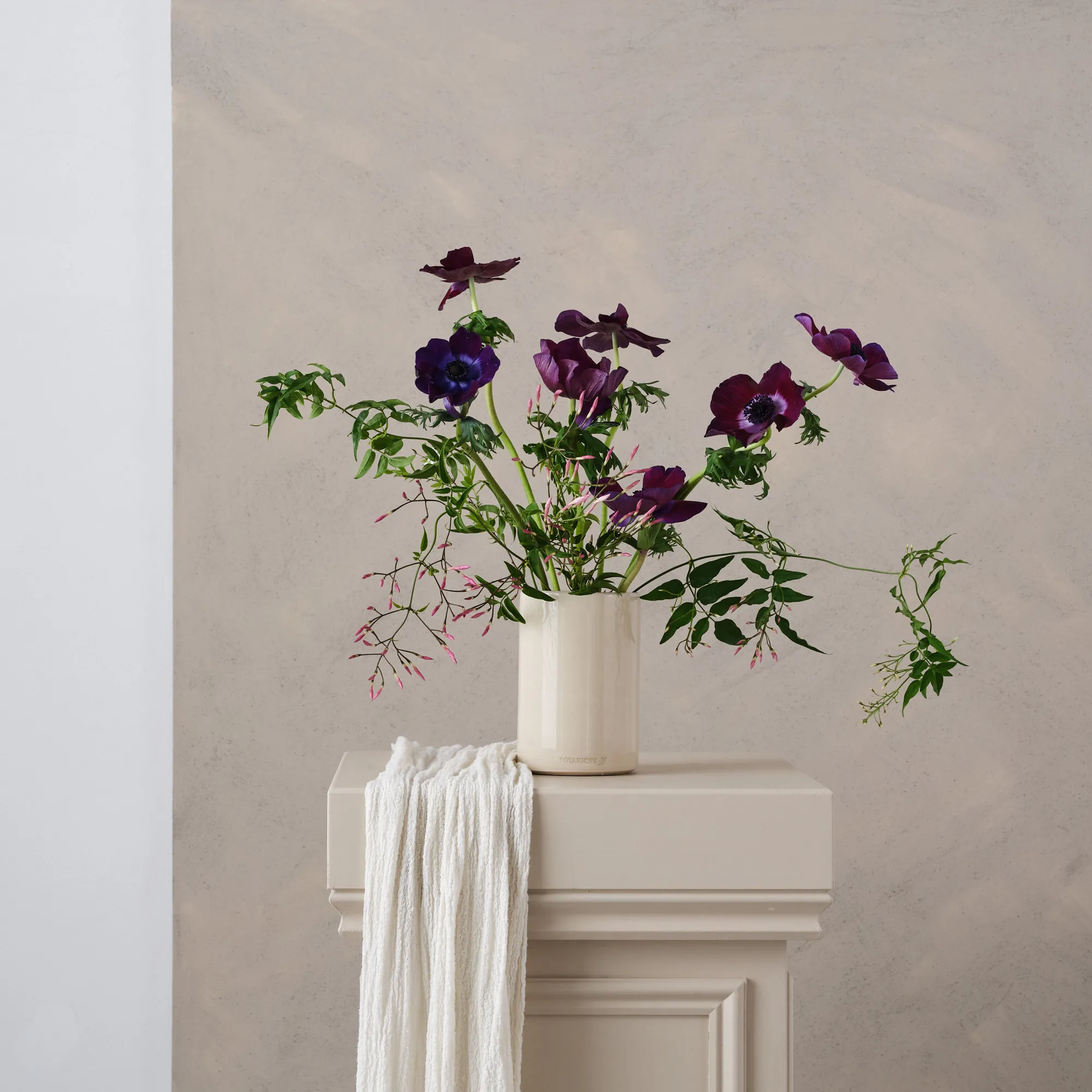 Botanique small hand thrown ceramic cylinder vase 