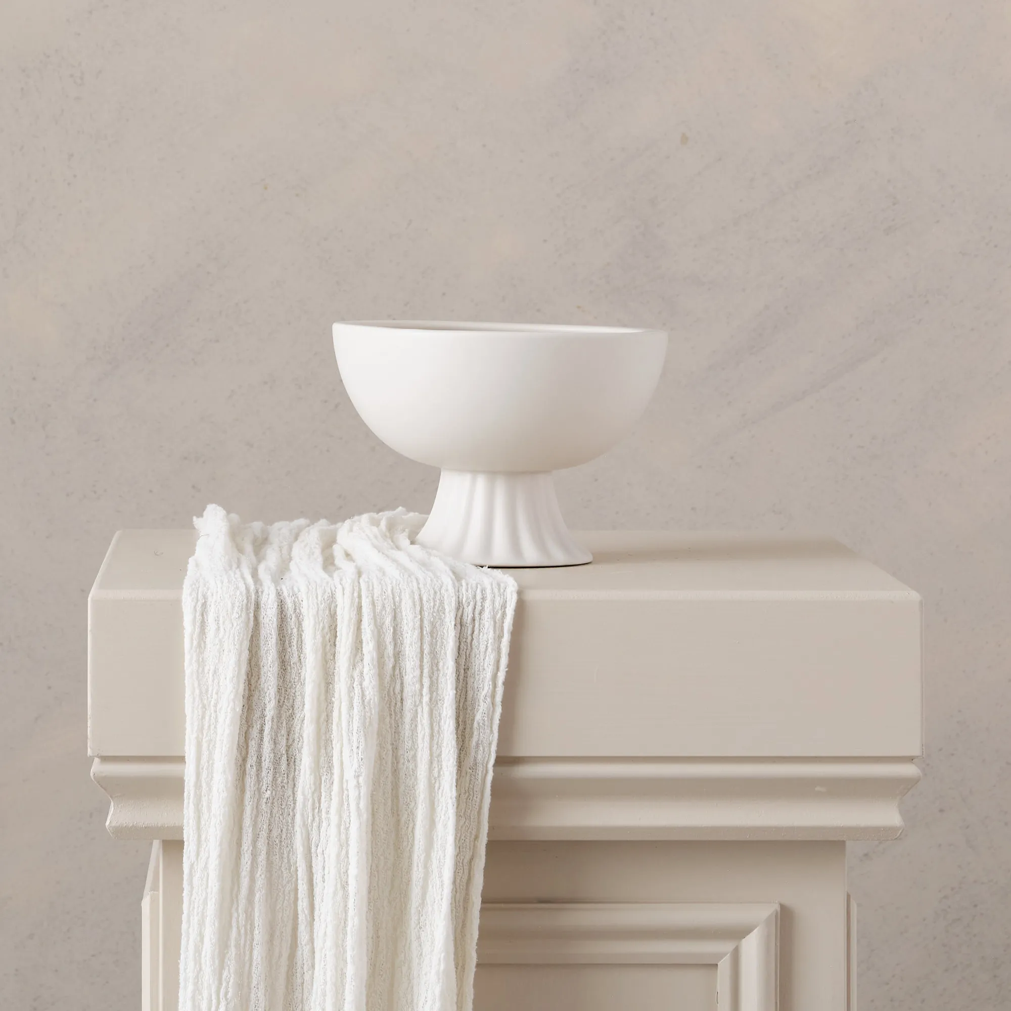 Oh flora studio Florine Compote Footed Bowl in colour Shell