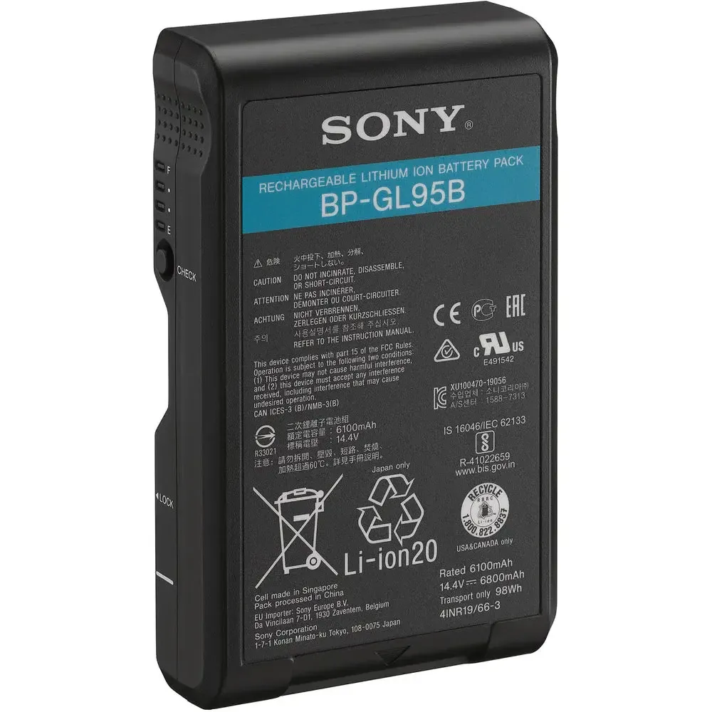 Sony BP-GL95B 14.4V Lithium-Ion V-Mount Battery