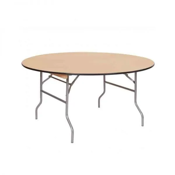 5ft Wood Round Table