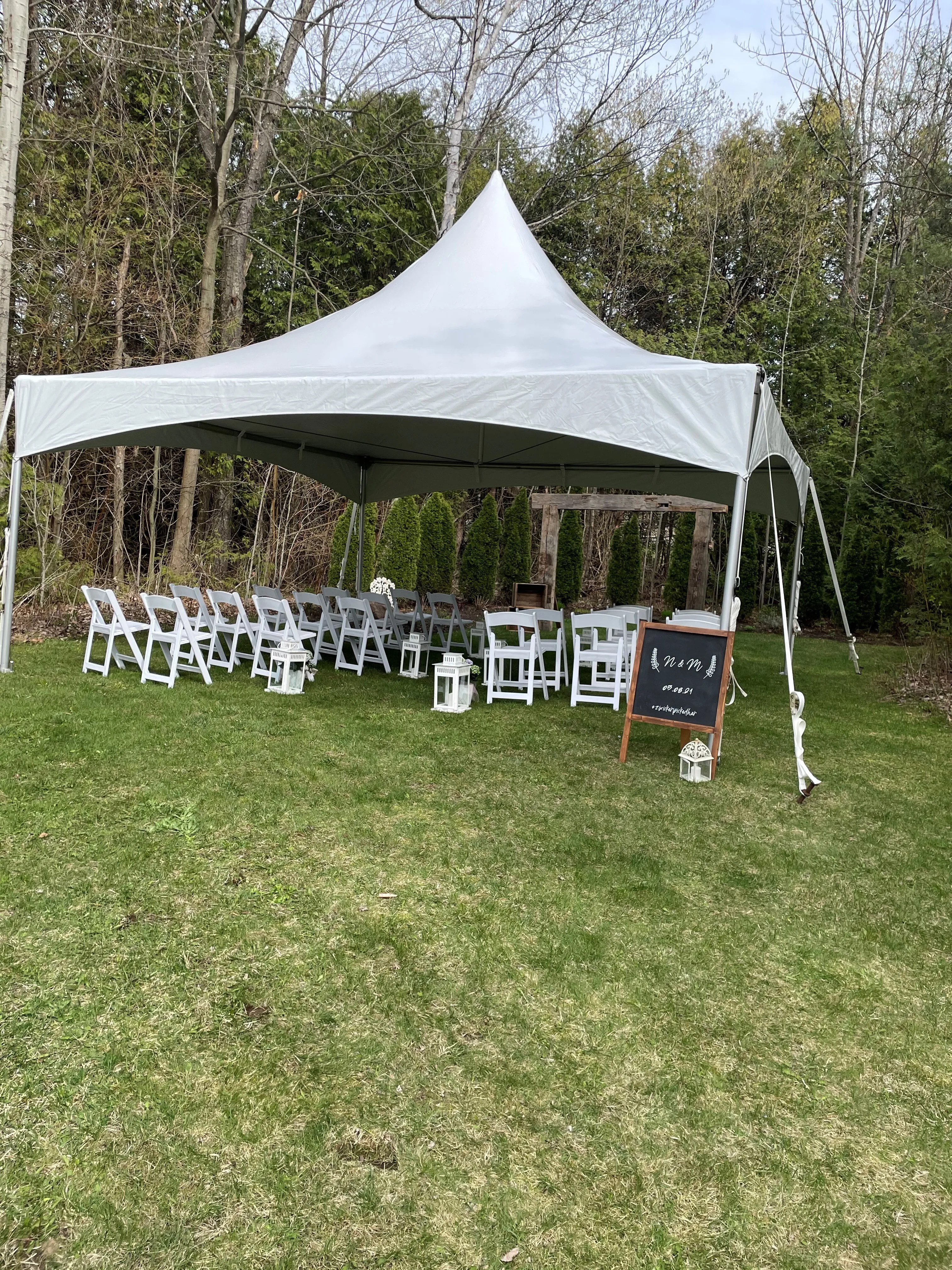 20x20 High Peak Frame Tent (No Walls)