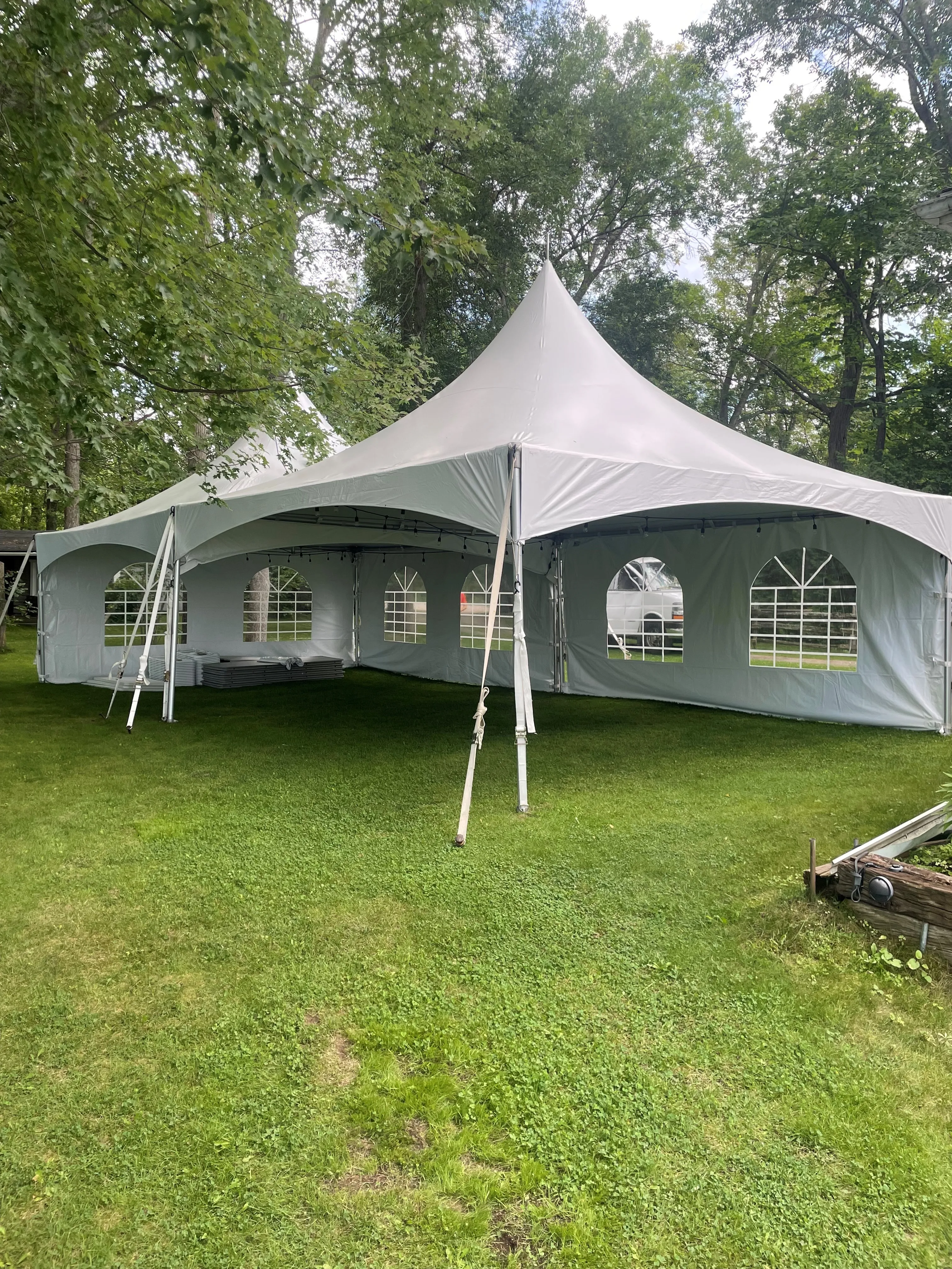 20X40 High Peak Frame Tent (With Walls)