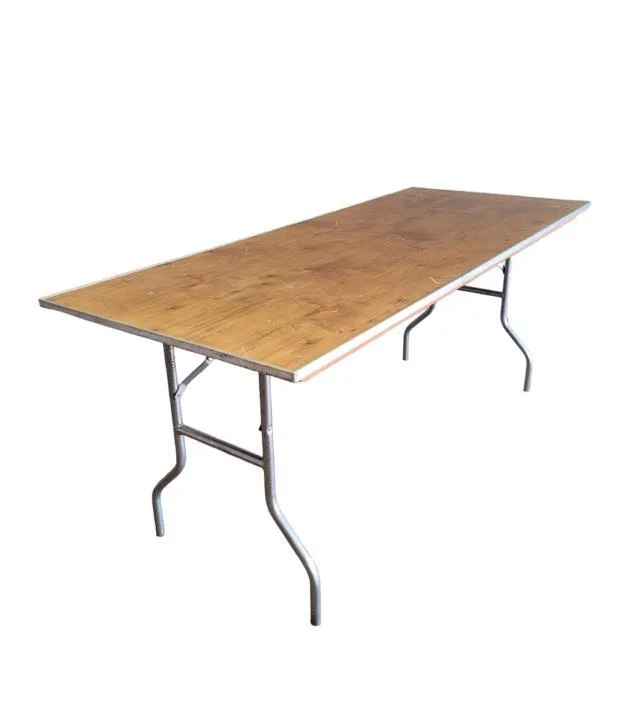 6ft Wood Banquette Tables