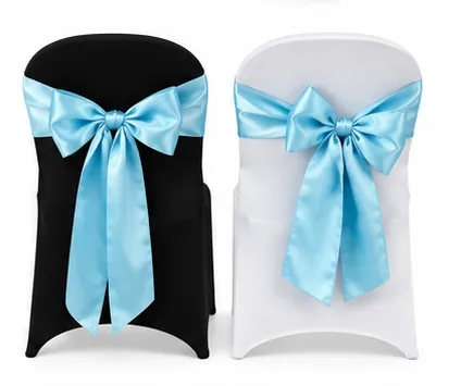 Baby Blue Chair Bows