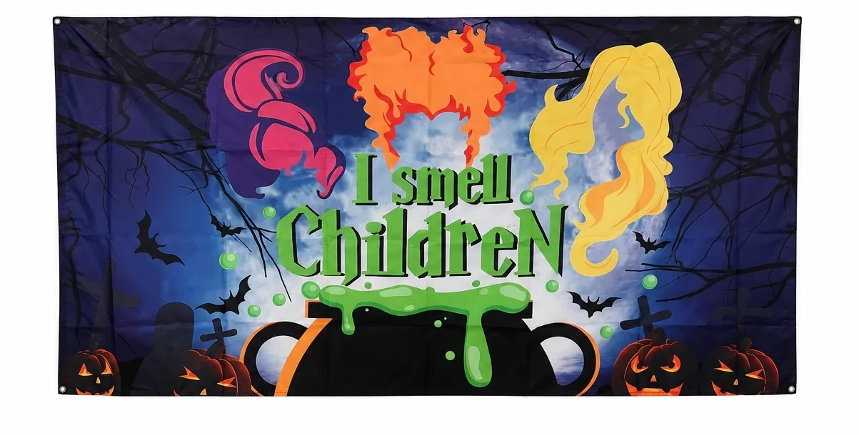 6.5ft x 4ft Hocus Pocus: I Smell Children Backdrop 
