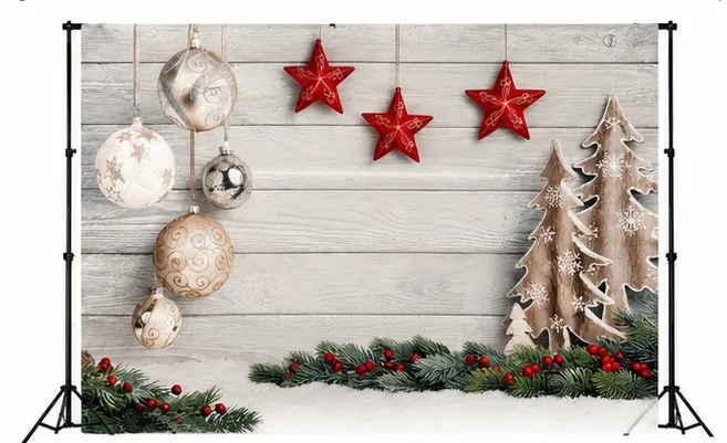 White Christmas Backdrop