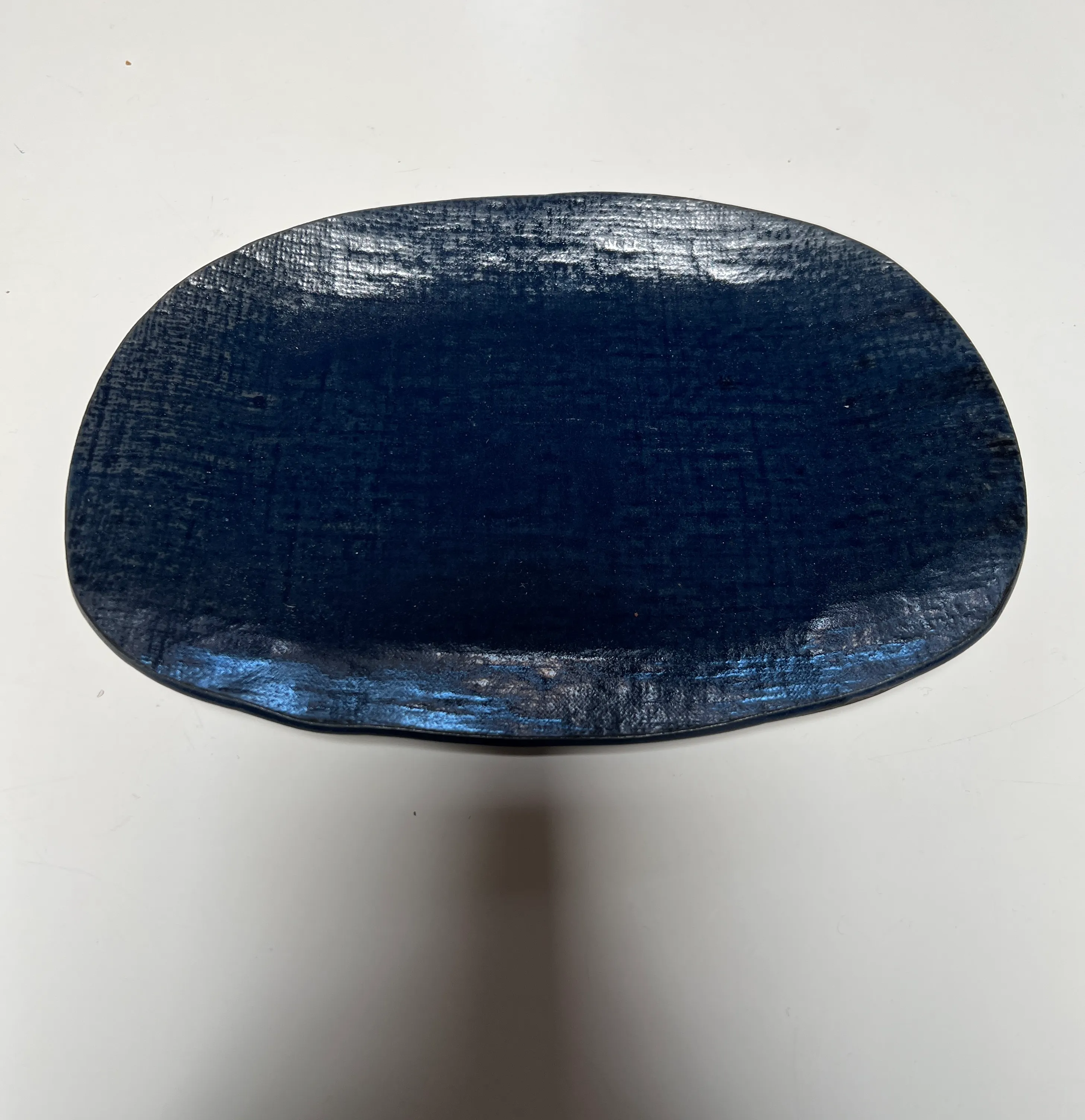 Elephant Navy Small Platter