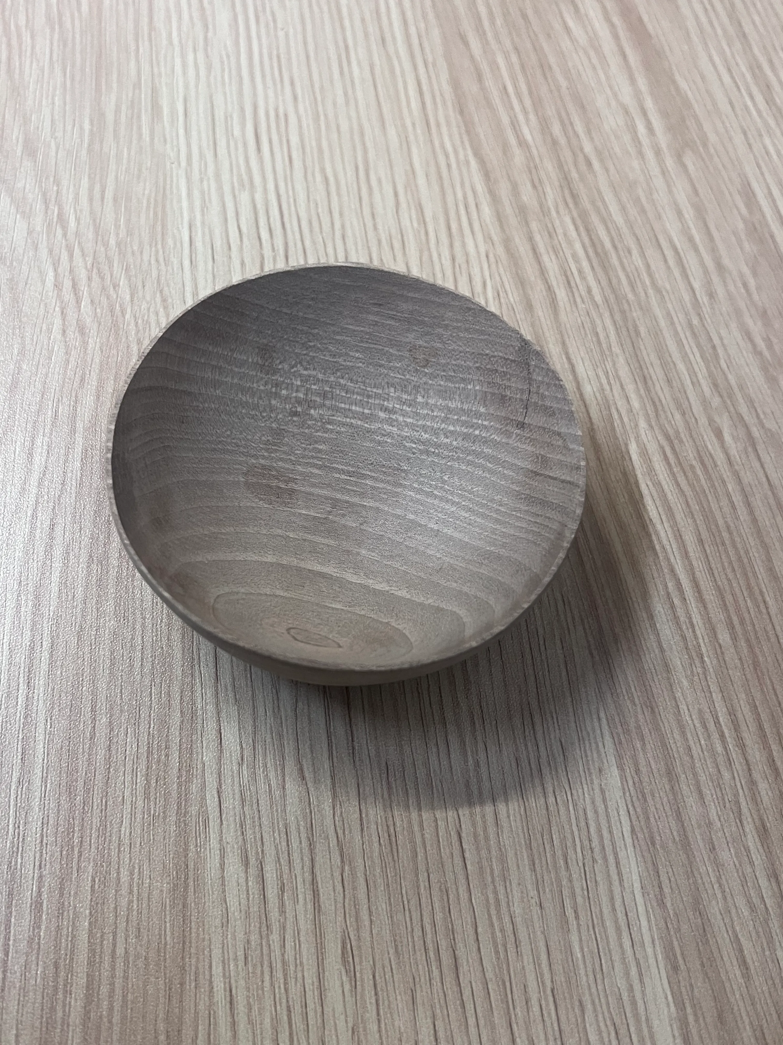 Light wood small bowl 