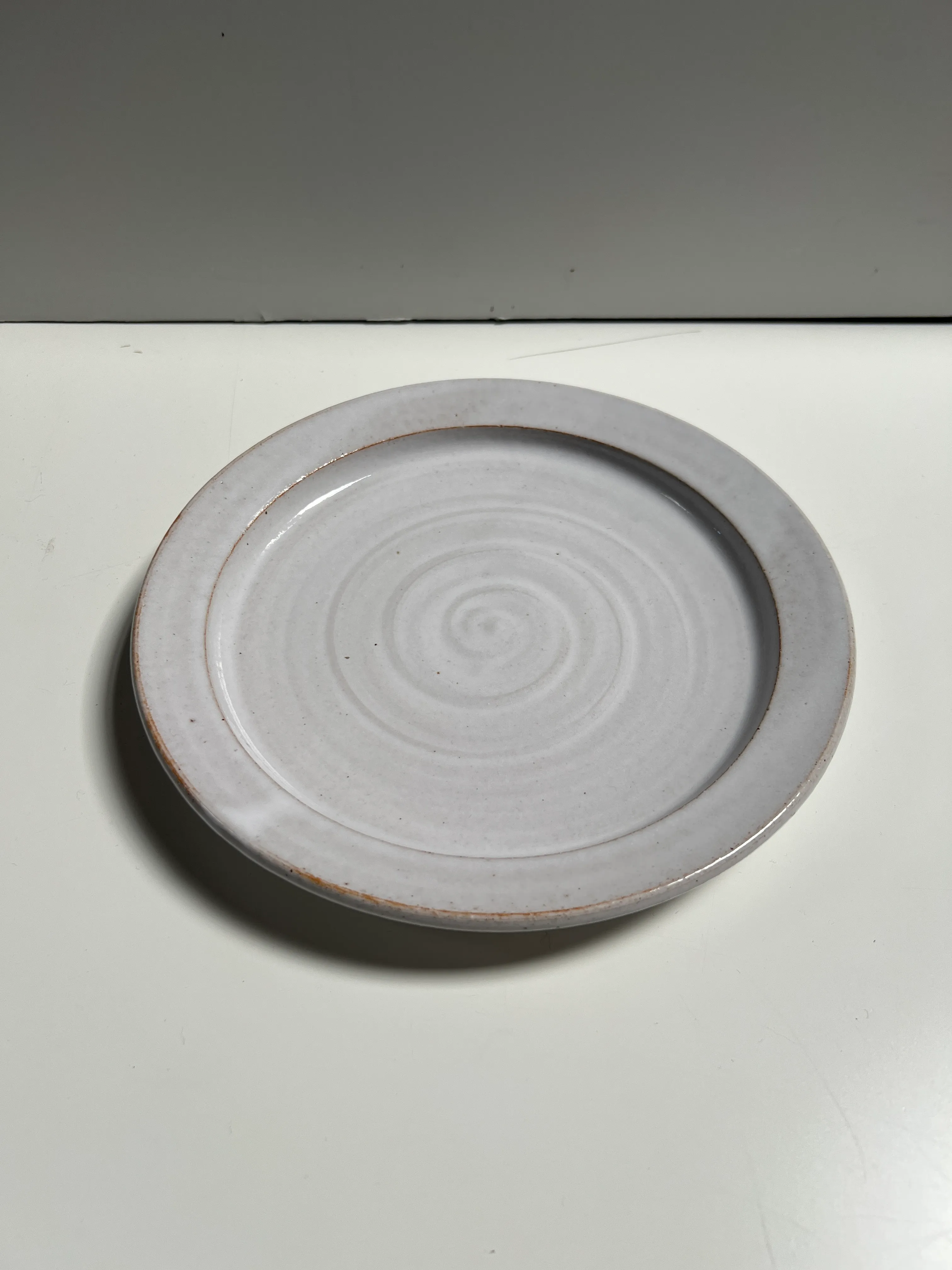 FH Stoneware White App Plate