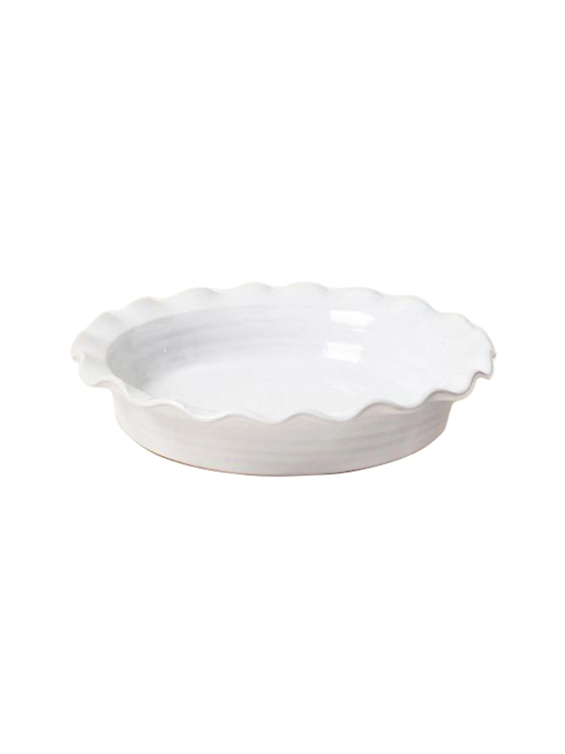 Classic Baker's Pie Dish White 10" x 2" 