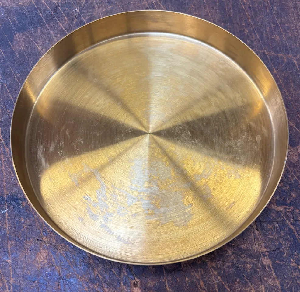Gold Round Tray