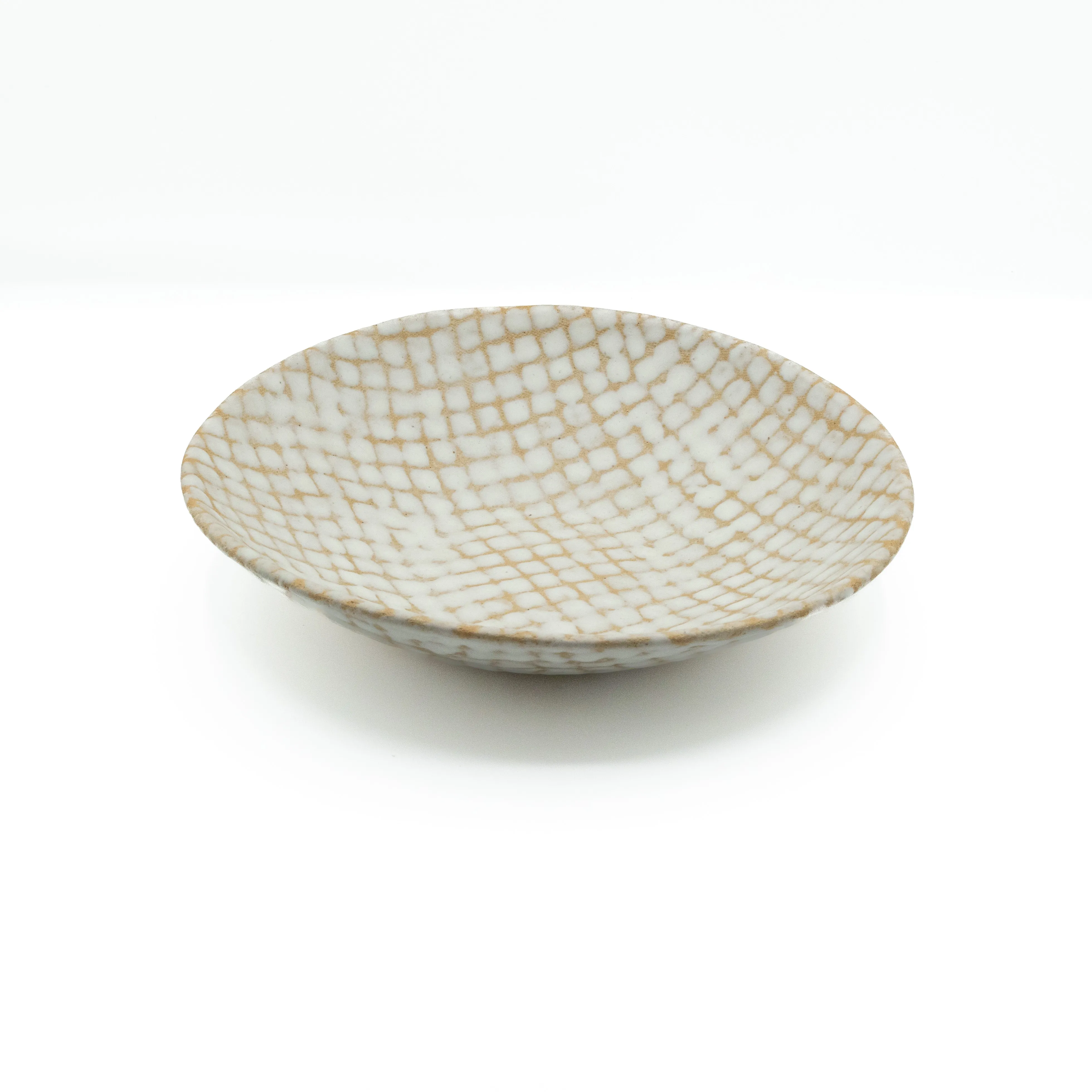 SG White Pattern Serving Bowl