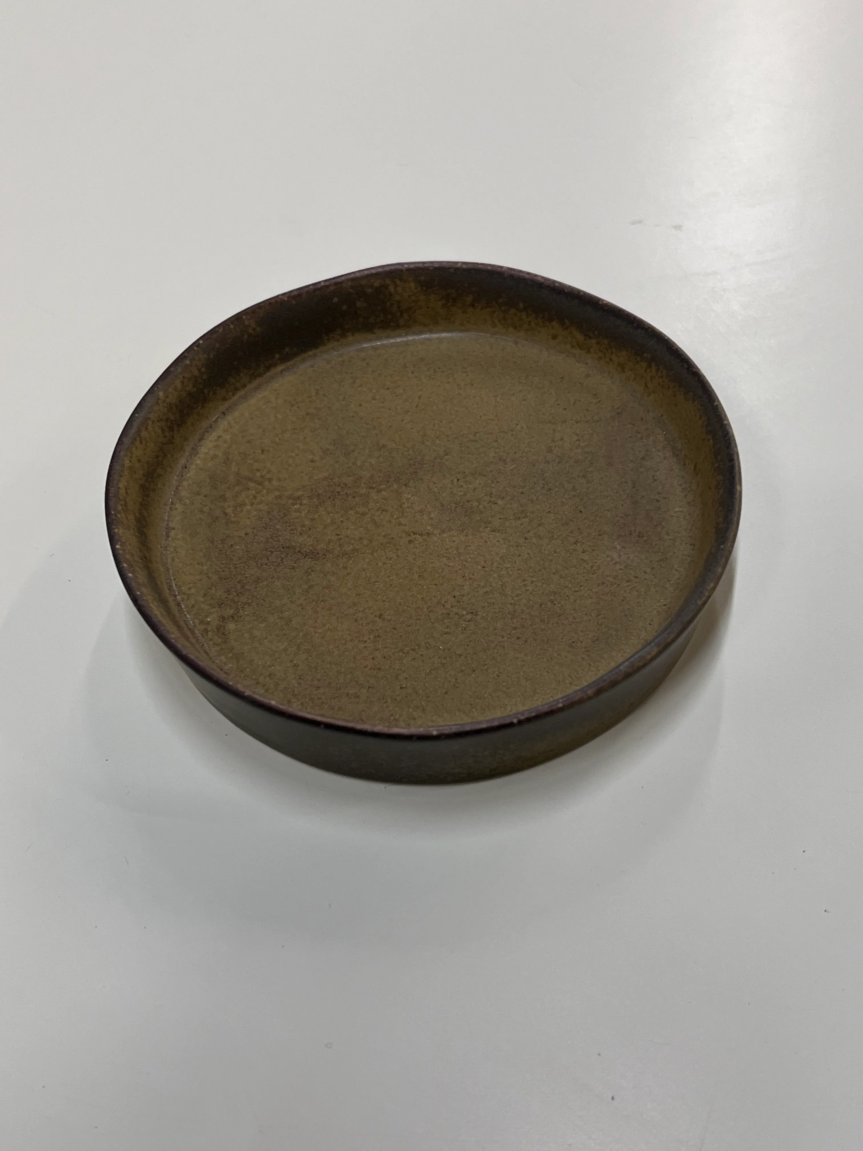 Brown handmade small dish