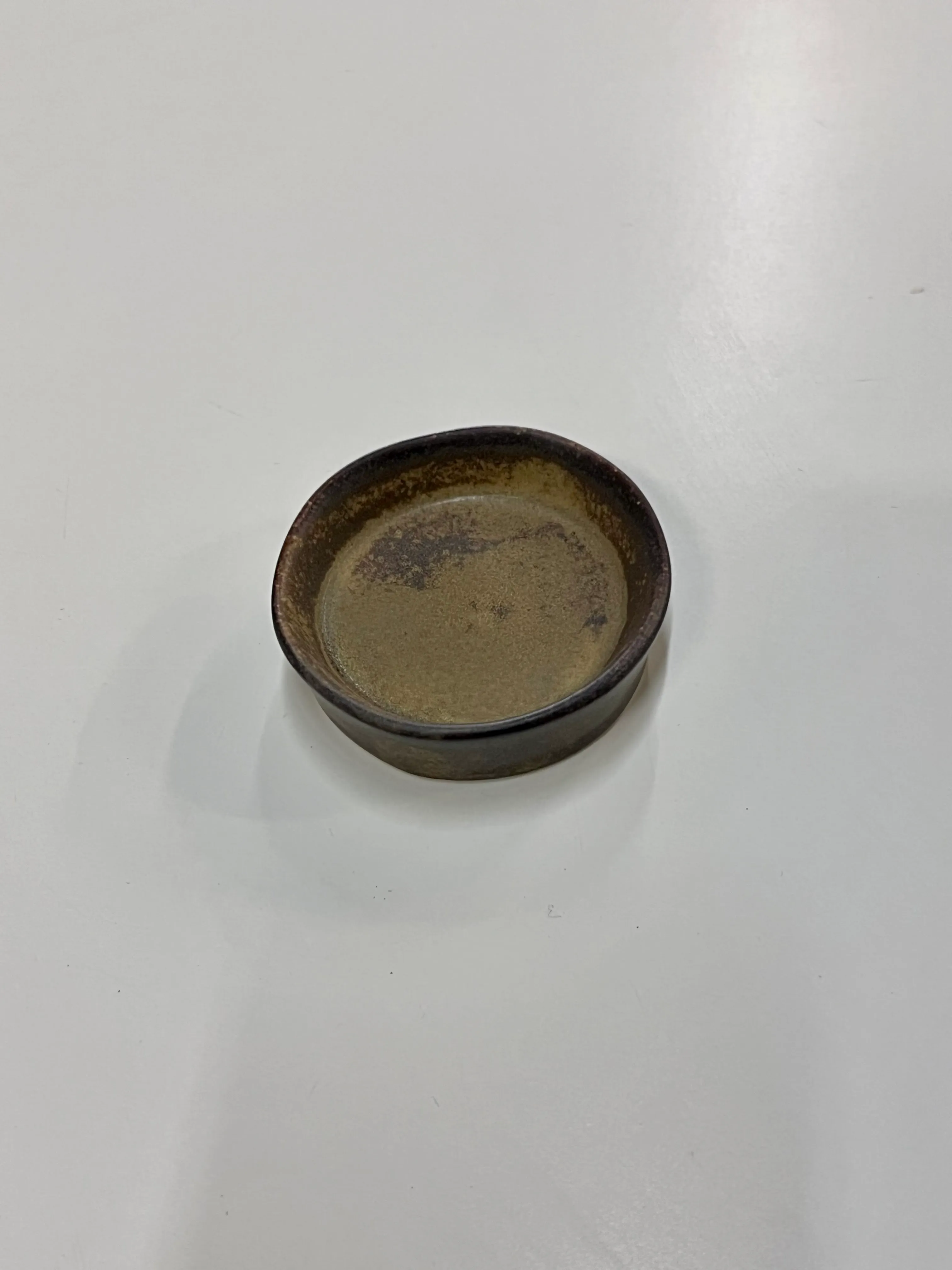 Brown handmade spice dish