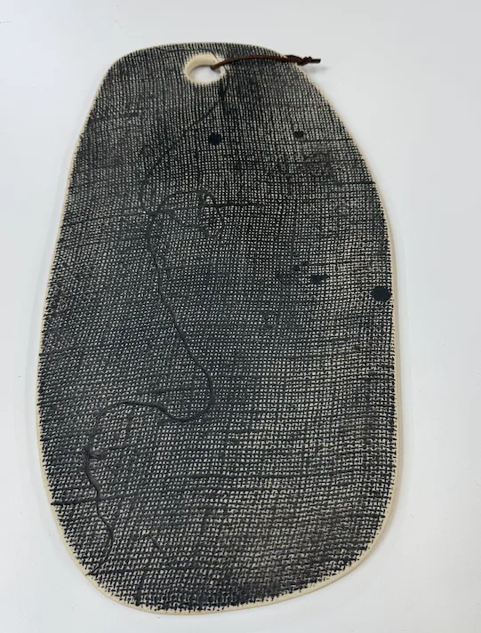 Black Textured HM Oblong Board