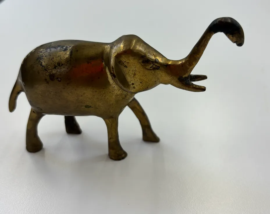 Brass Elephant Figurine
