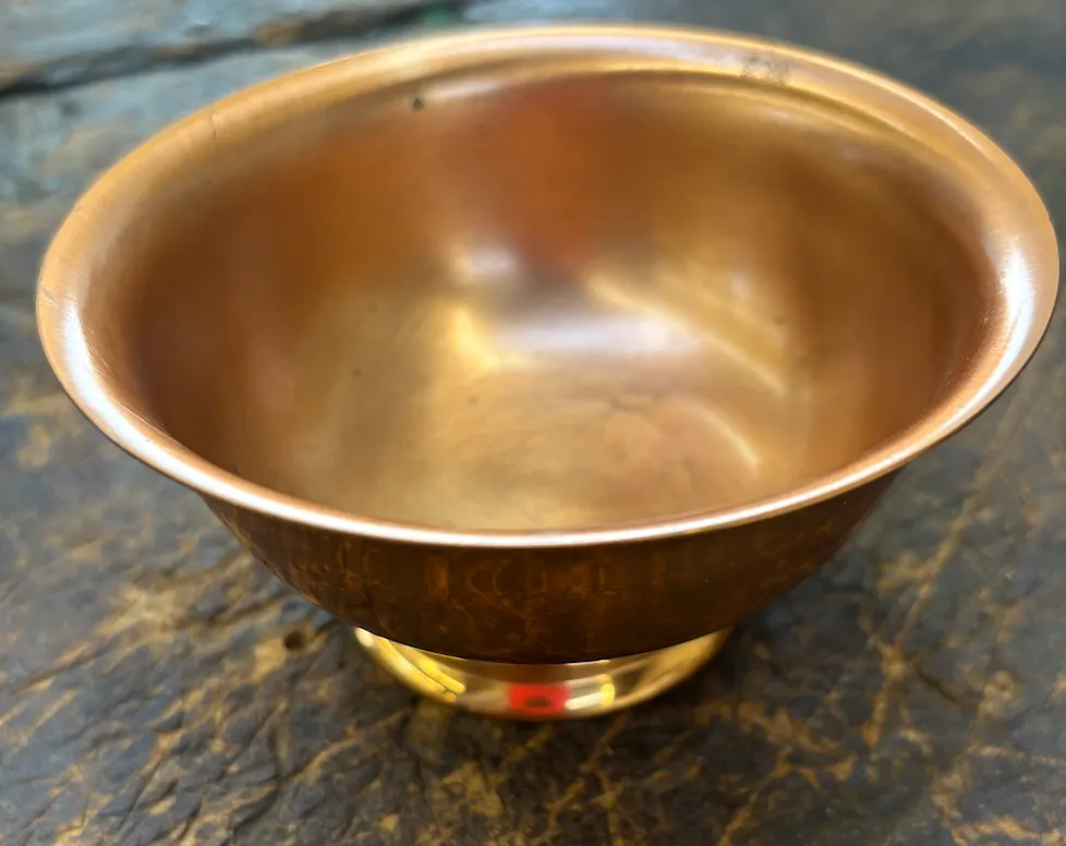 Copper Footed Bowl