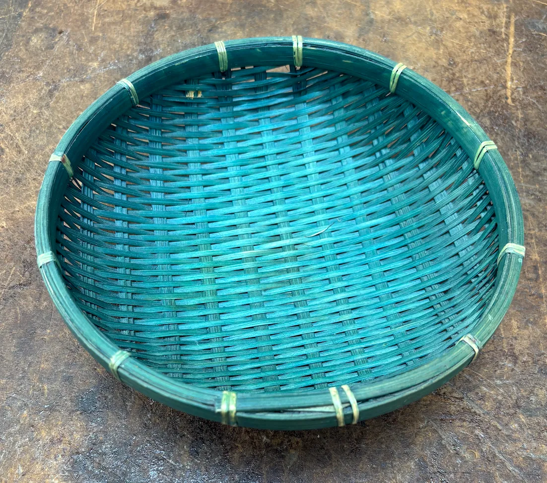 Teal Woven Basket