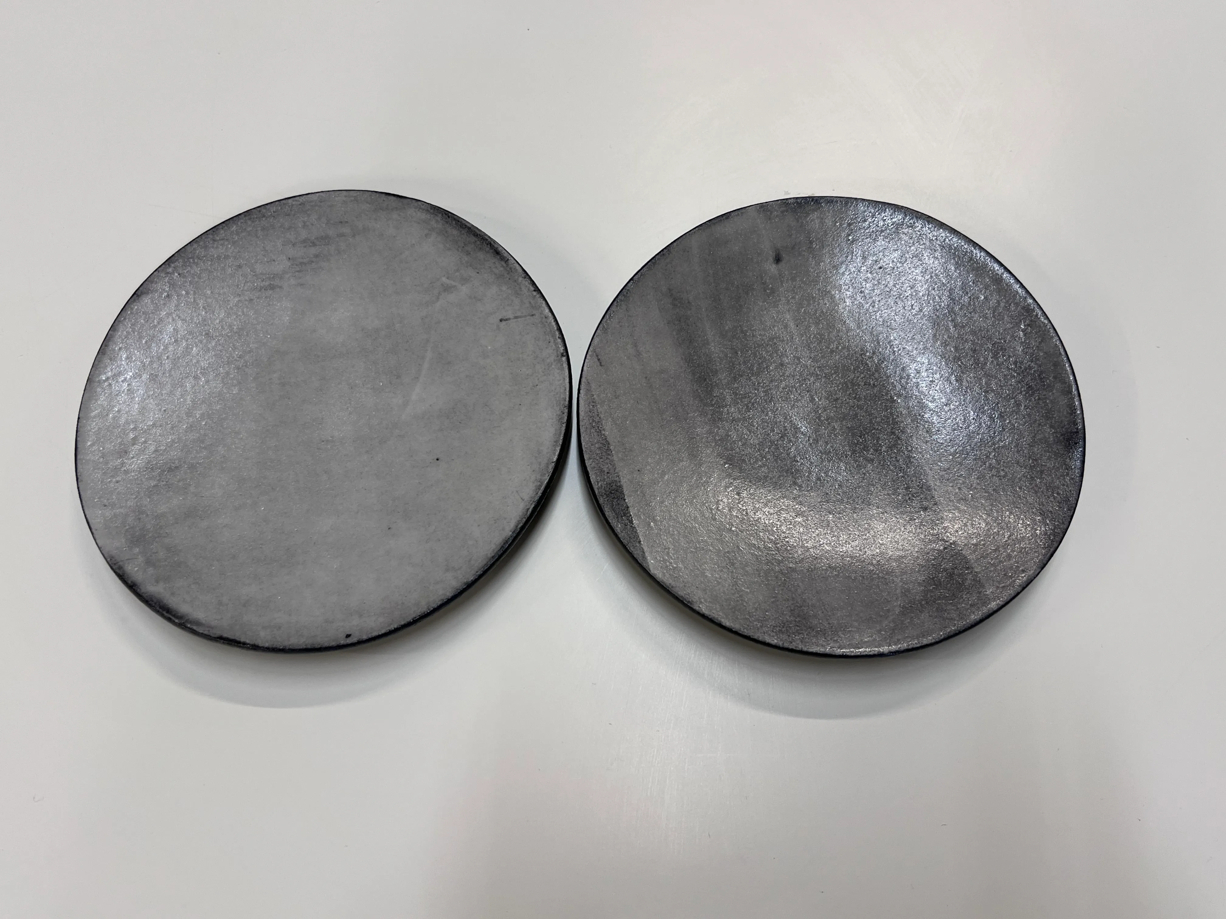 Grey handmade app plate