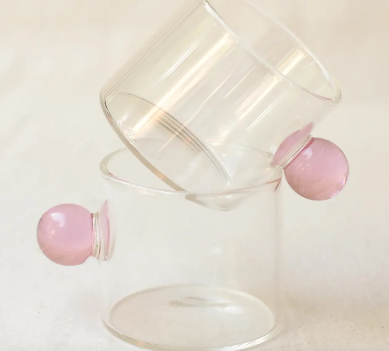 Glass Espresso Cup - Blush Handle