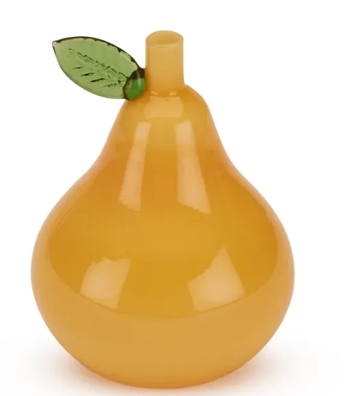 Glass Pear Bud Vase