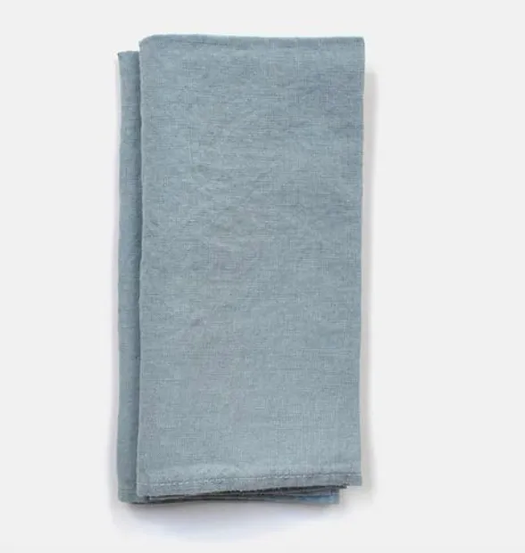 Blue Linen Napkins 
