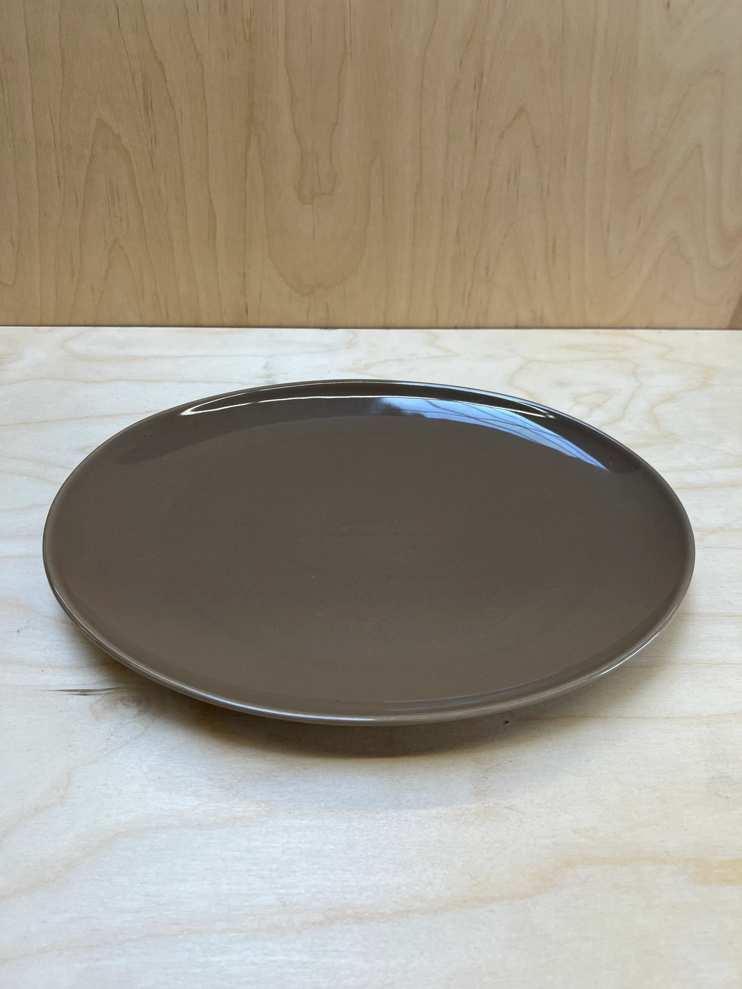 Brown Glossy Oval Platter