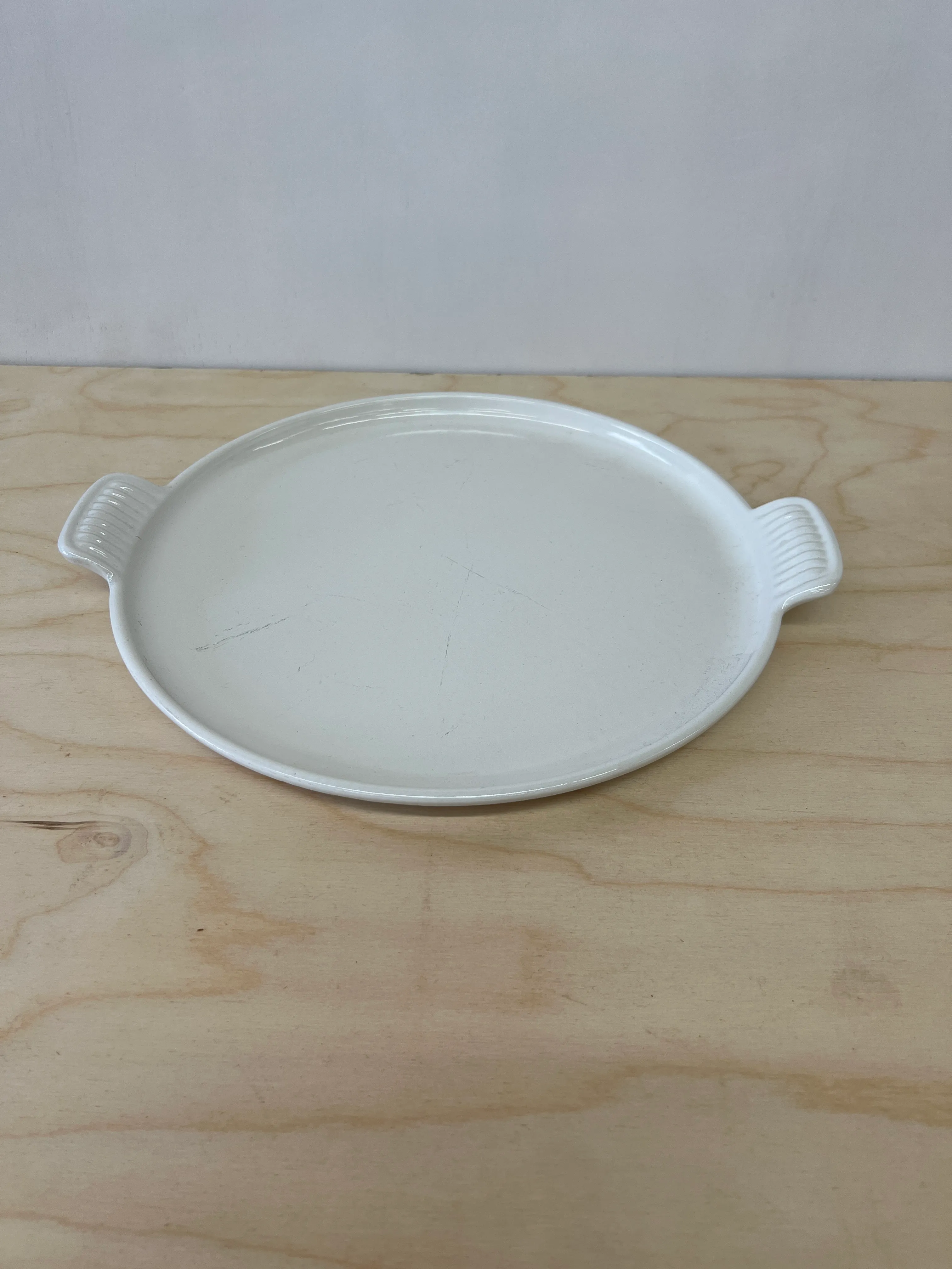 Le Creuset White Tray Handles