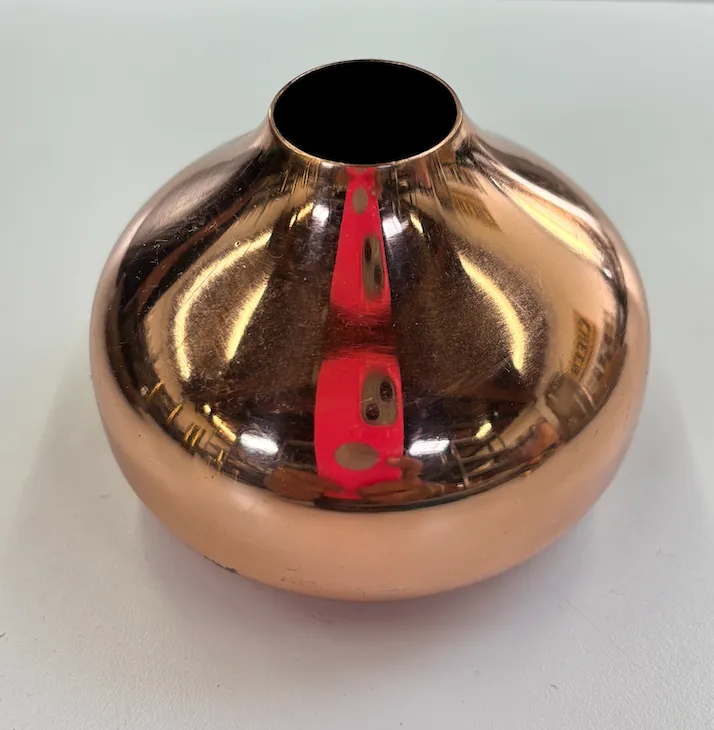Copper Bulb Vase