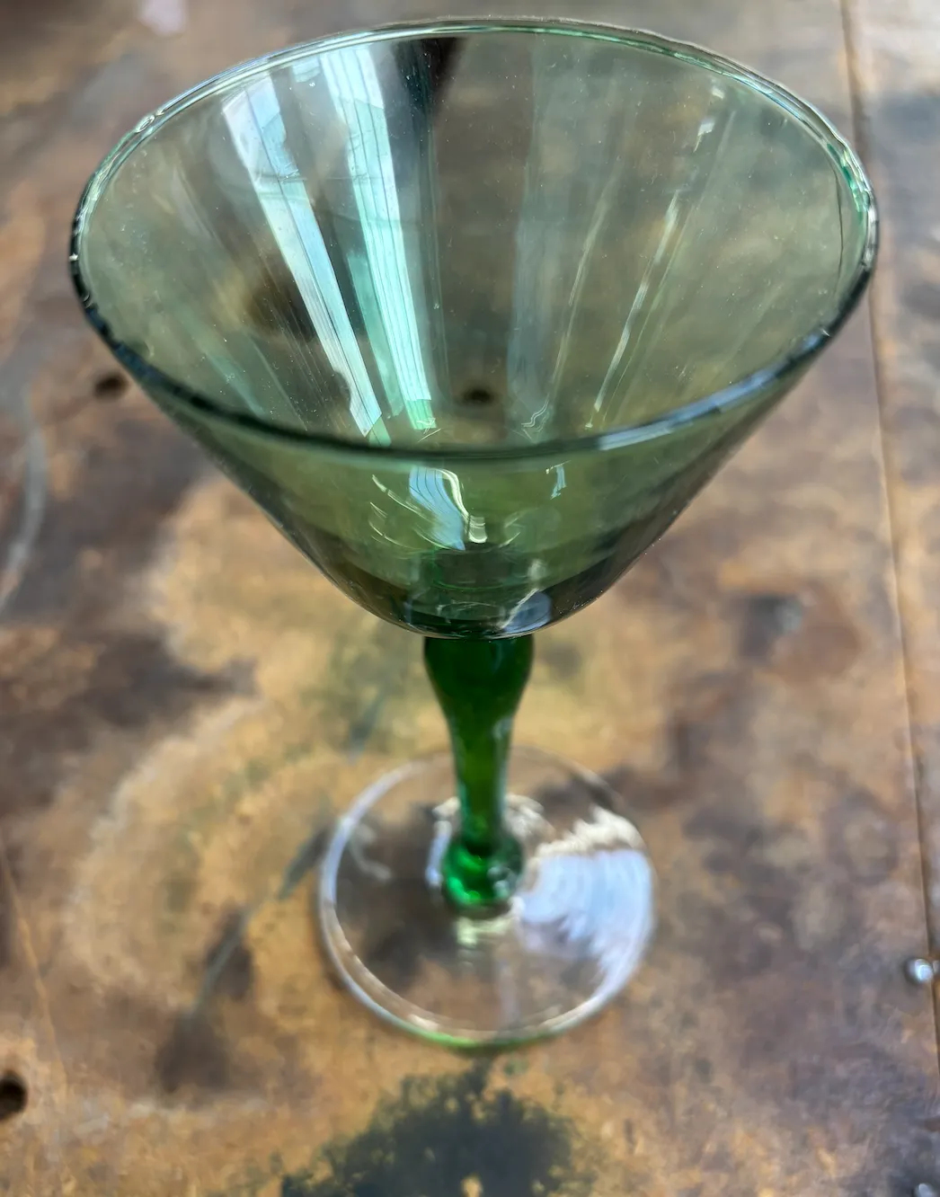 Green Cordial Glass