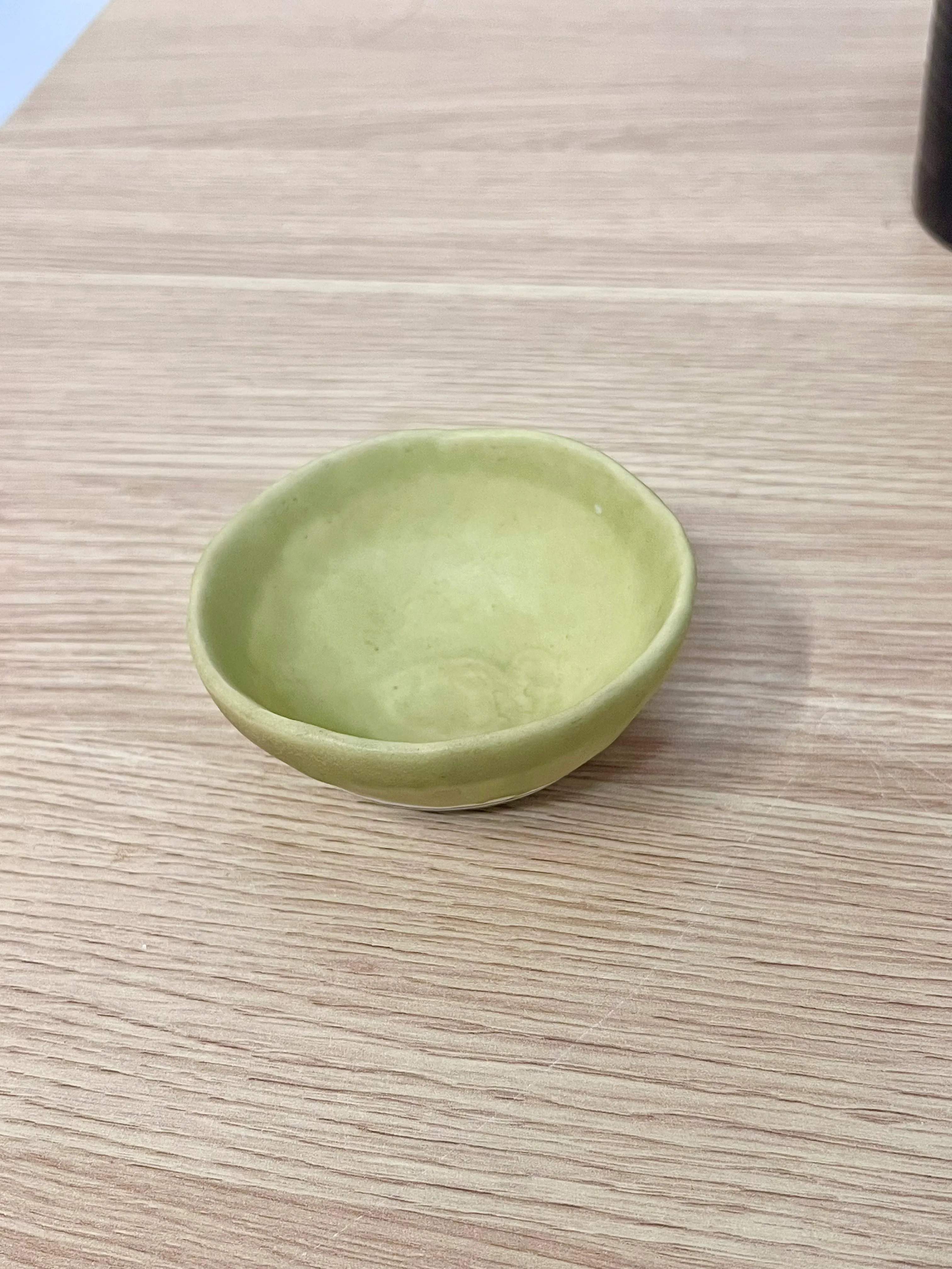 Yellow small salt dish/bowl