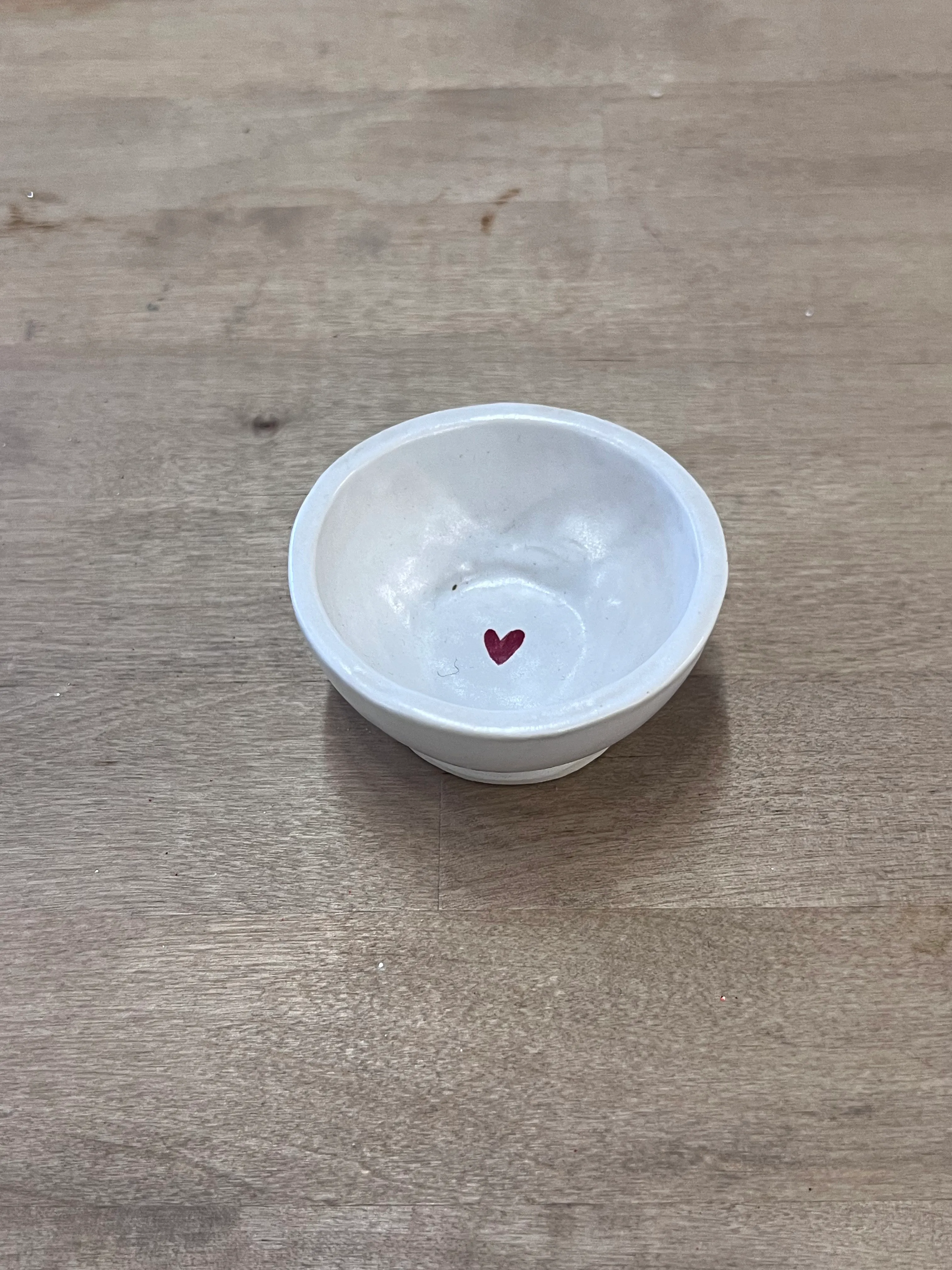 White salt dish small bowl, footed