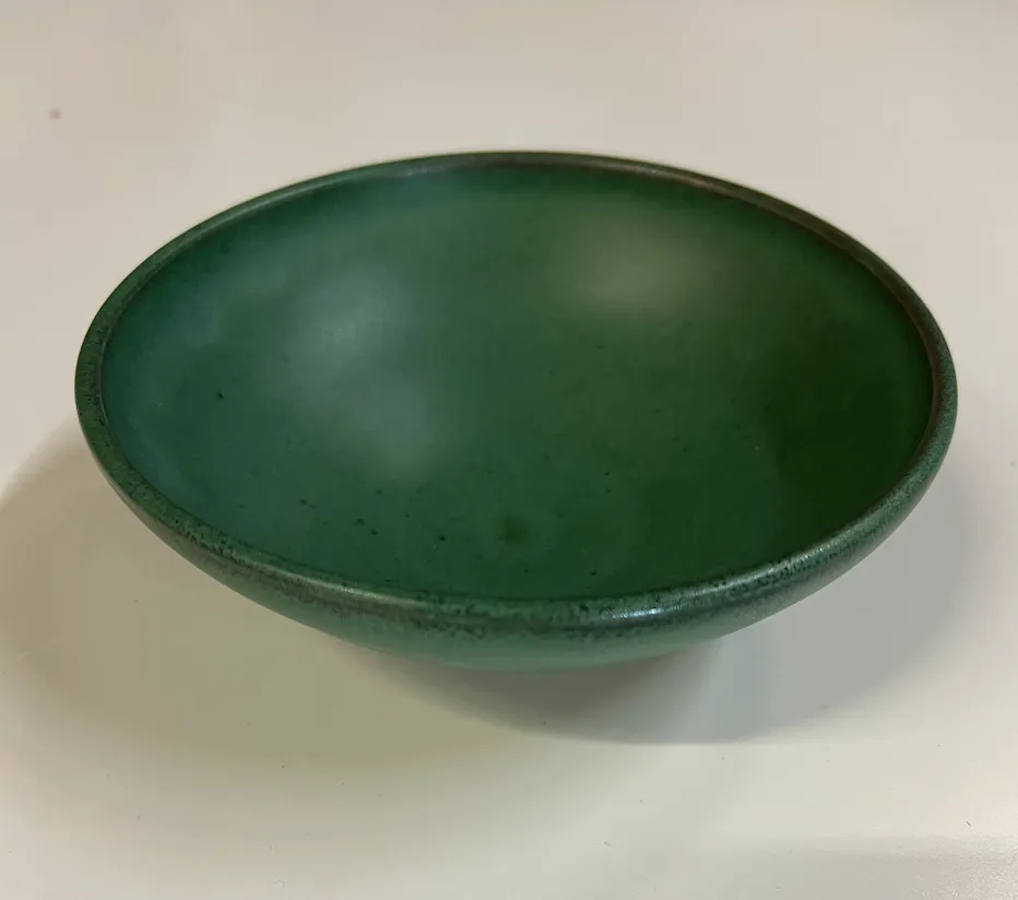 Dessert Bowl Handmade Green