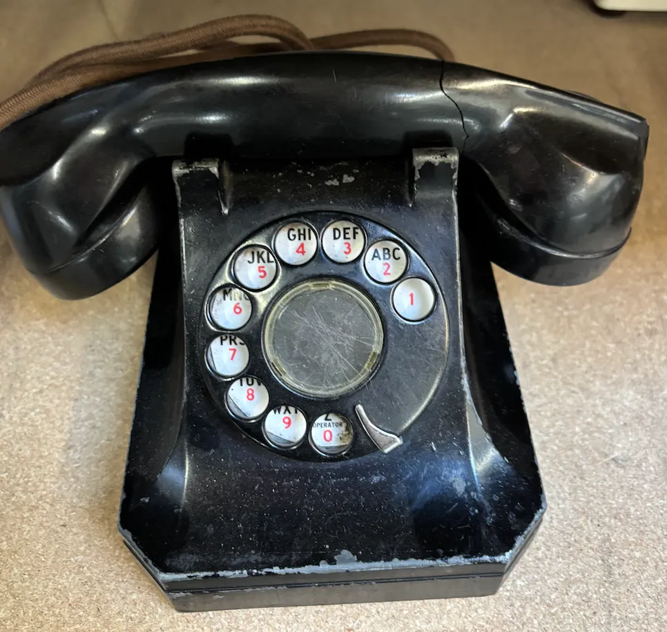 Black Rotary Phone Vintage